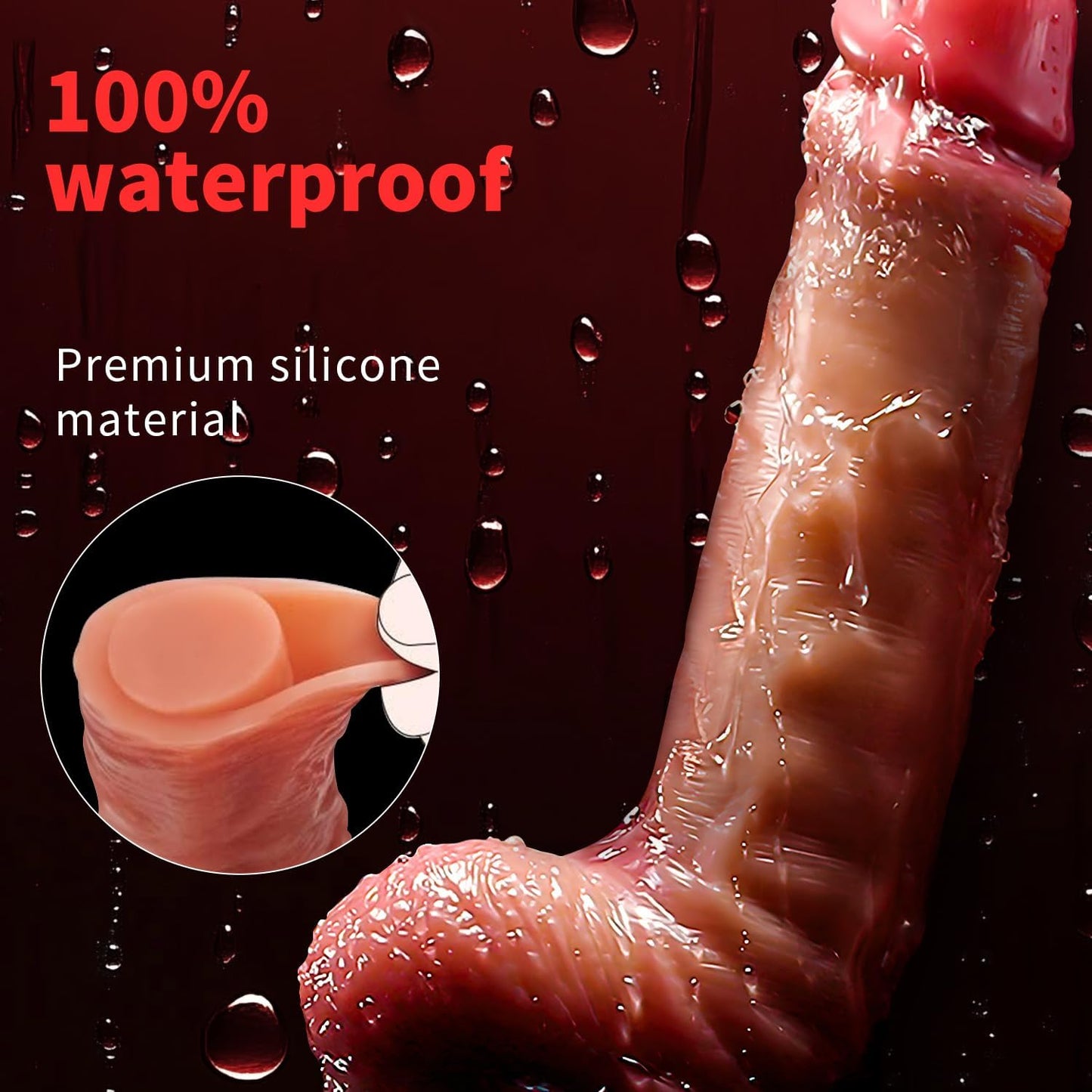 GlideReal – 8.5” Extra Skin Dildo - Vixen | Nova Network