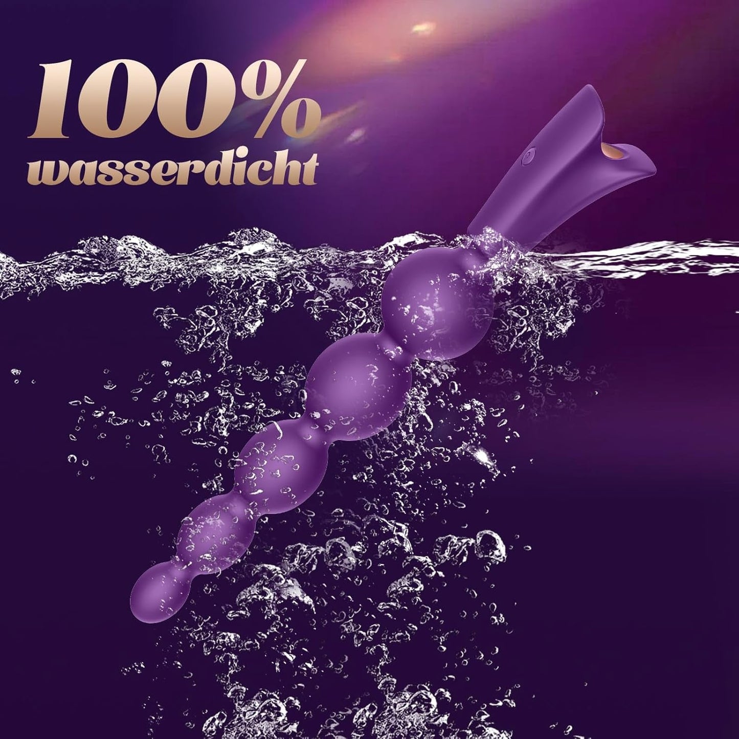 GradientRush Vibrating Anal Beads Plug - Vixen | Nova Network