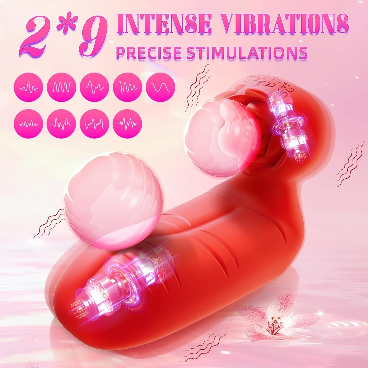 GripBloom Dual - Finger Rose Vibrator - Vixen | Nova Network