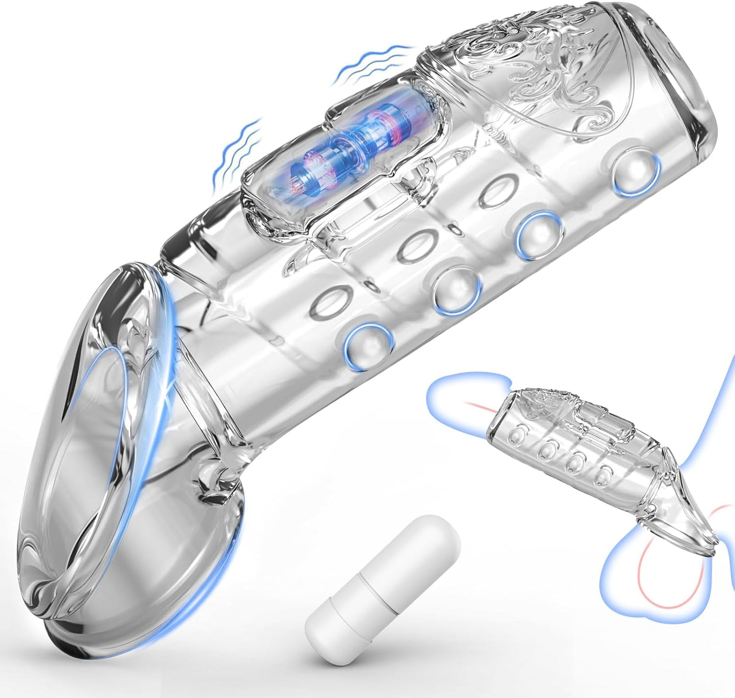 GripGlide Vibrating Girth Booster Sleeve - Vixen | Nova Network