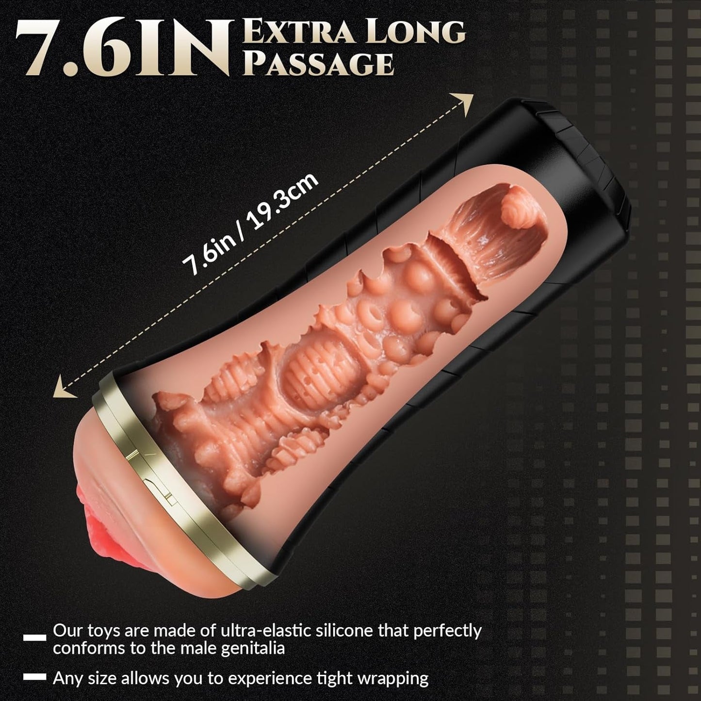 GripLuxe 7.5” Realistic Pocket Pussy Fleshlight Stroker - Vixen | Nova Network