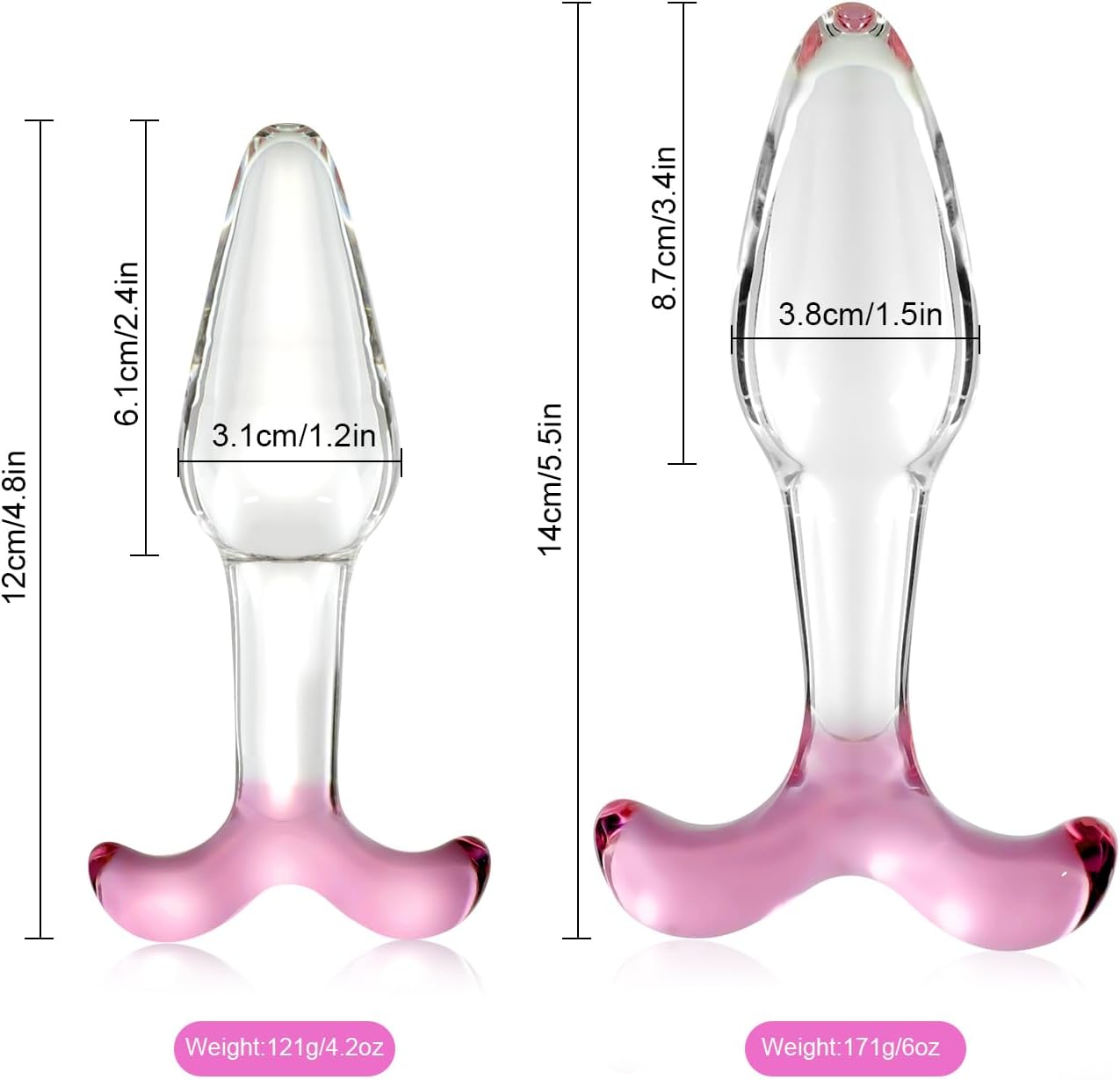 GripPlay Glass Anal Plug - Vixen | Nova Network