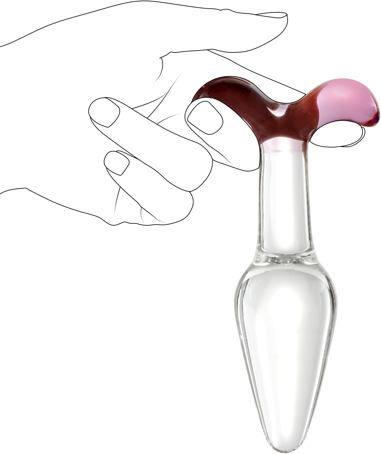GripPlay Glass Anal Plug - Vixen | Nova Network