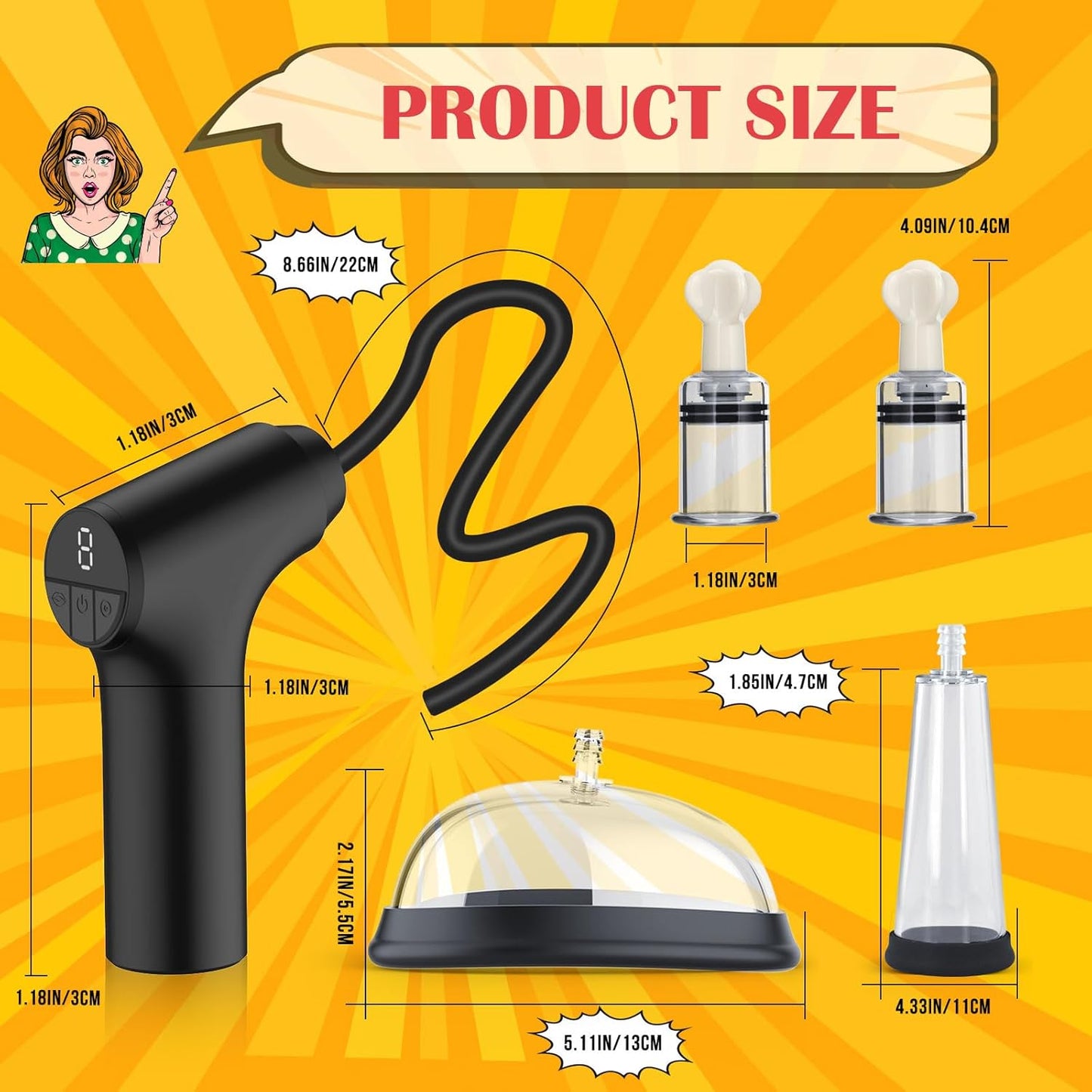 HatTrick Electric Pussy Pump Nipple Suckers Kit - Vixen | Nova Network