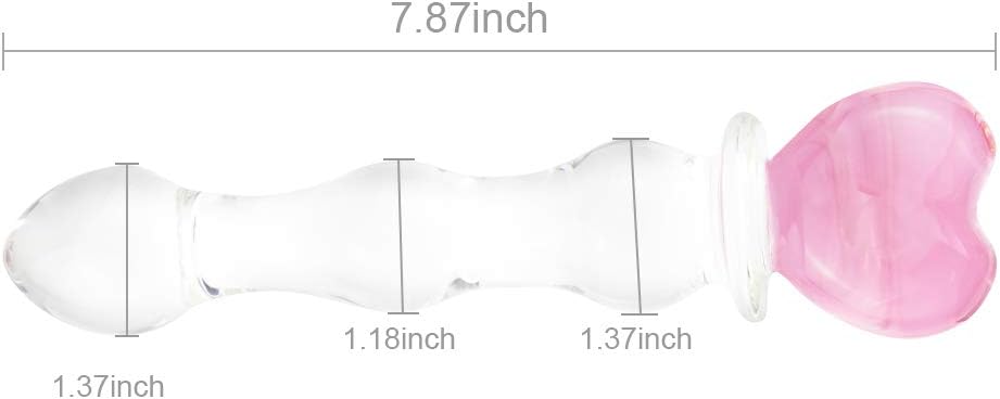 HeartRipple Glass Pleasure Wand - Vixen | Nova Network