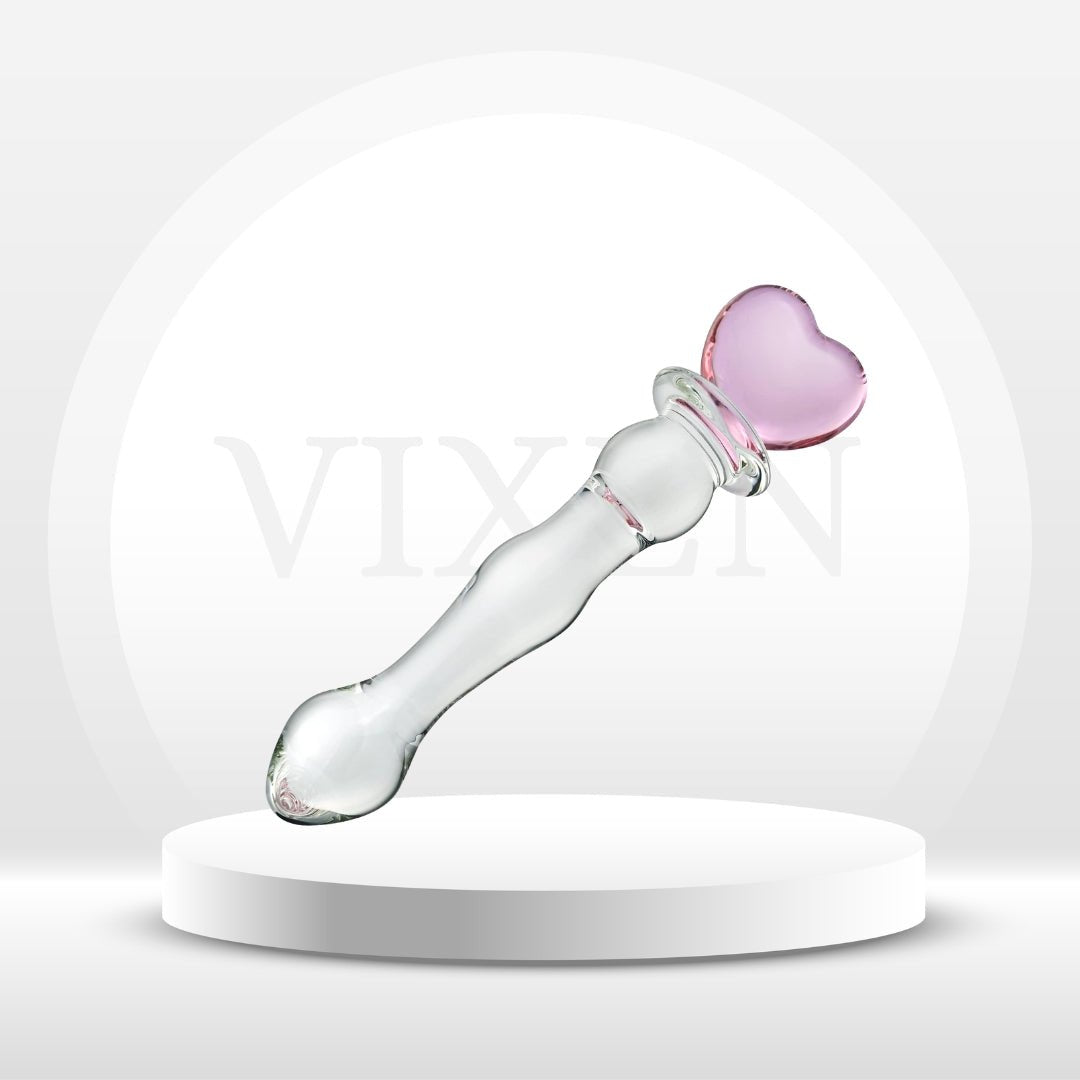 HeartRipple Glass Pleasure Wand - Vixen | Nova Network