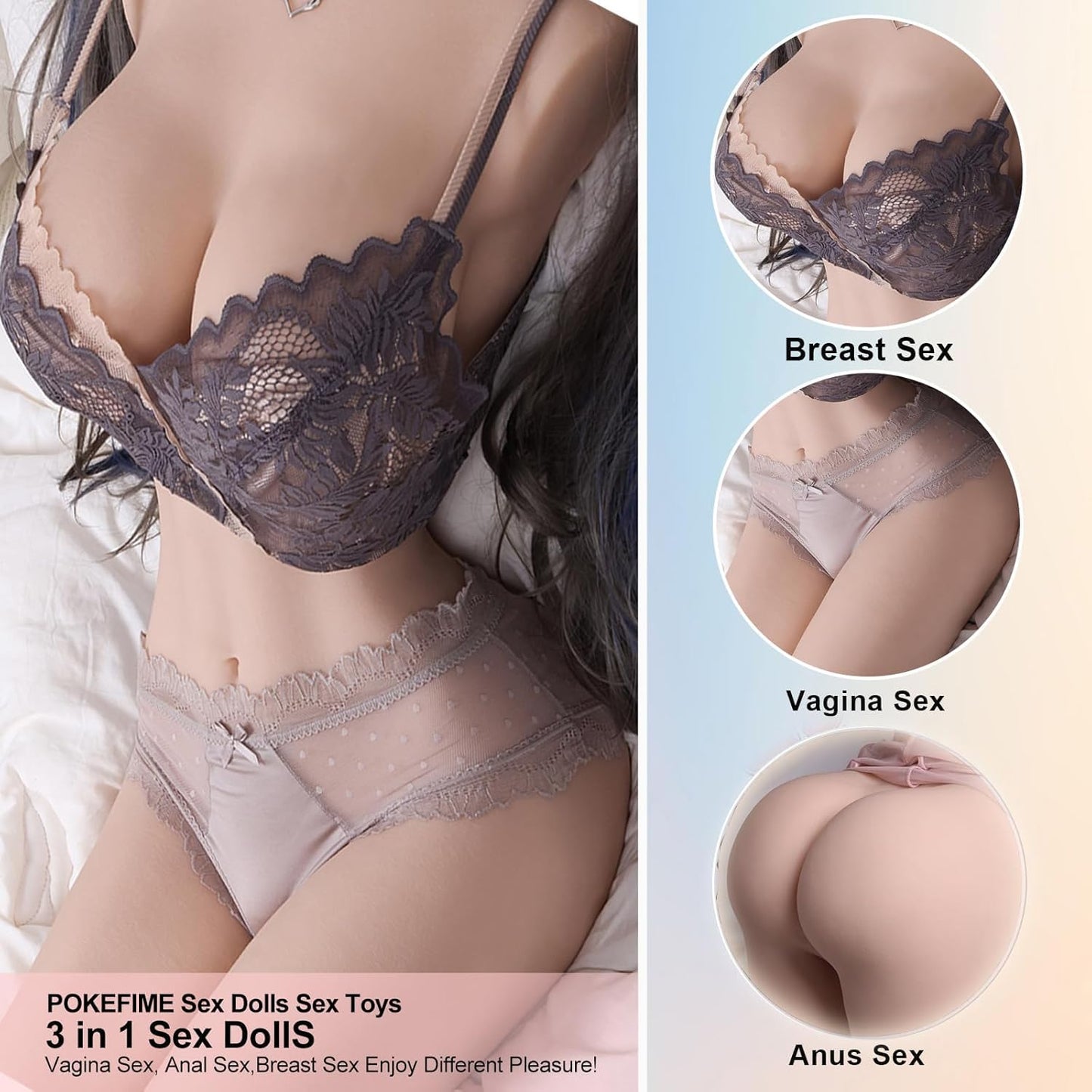 Heather 3 - in - 1 Full Size Sex Doll (55 lbs) - Vixen | Nova Network