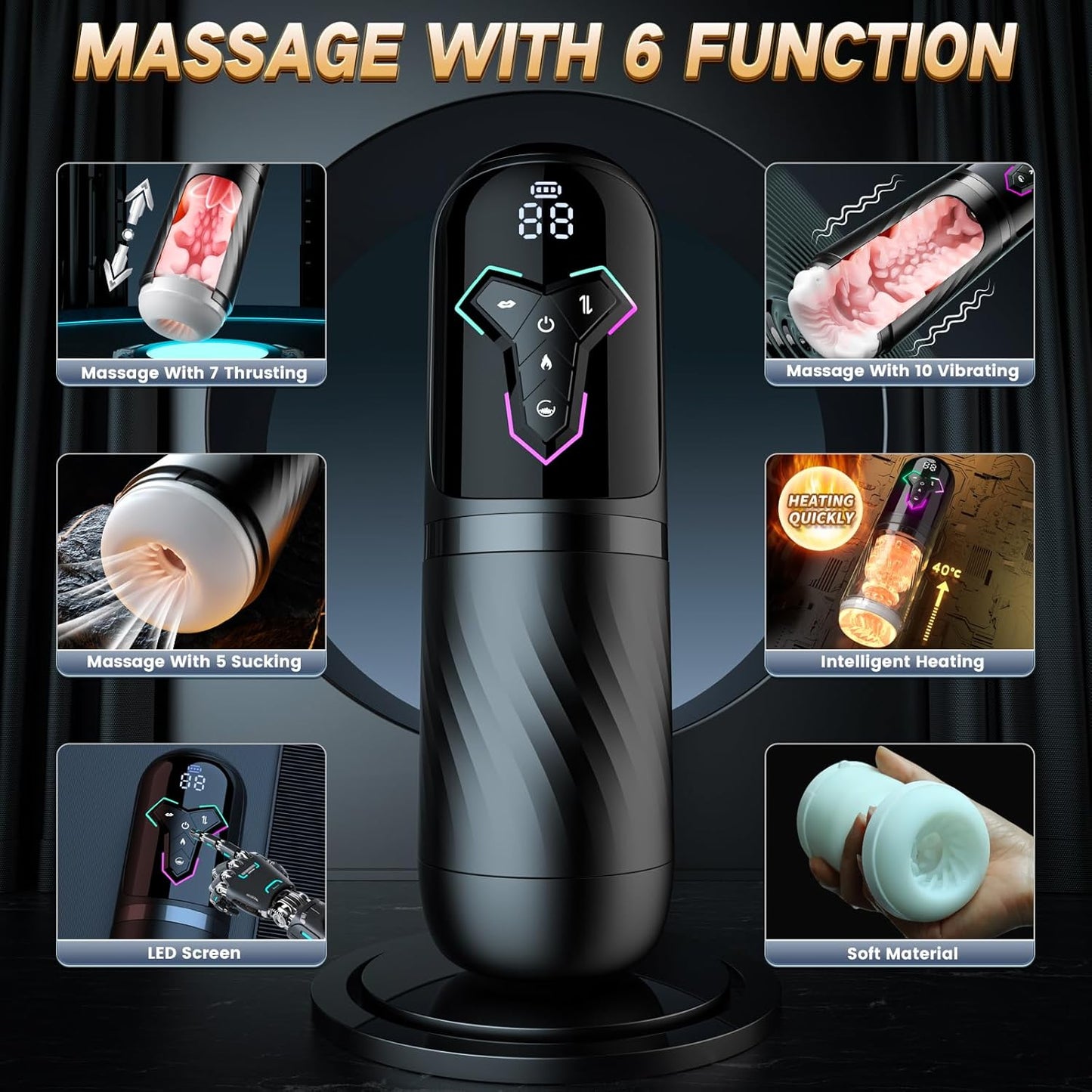 HeatStroke Smart Penis Pump Masturbator - Vixen | Nova Network