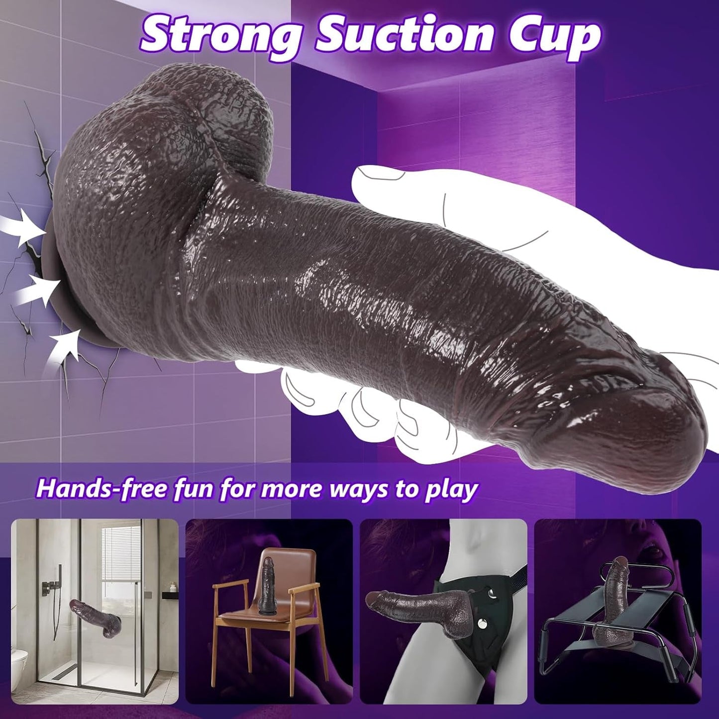 HeatSurge Thick Thrusting Heated Dildo Vibrator 8.3" - Vixen | Nova Network