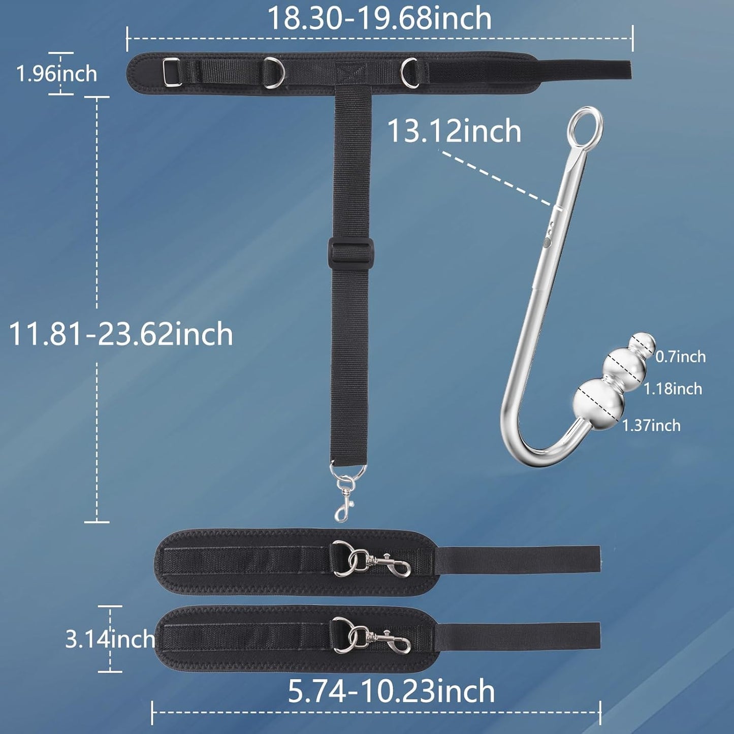 HookBound Vibrating Anal Hook & Restraint Kit - Vixen | Nova Network