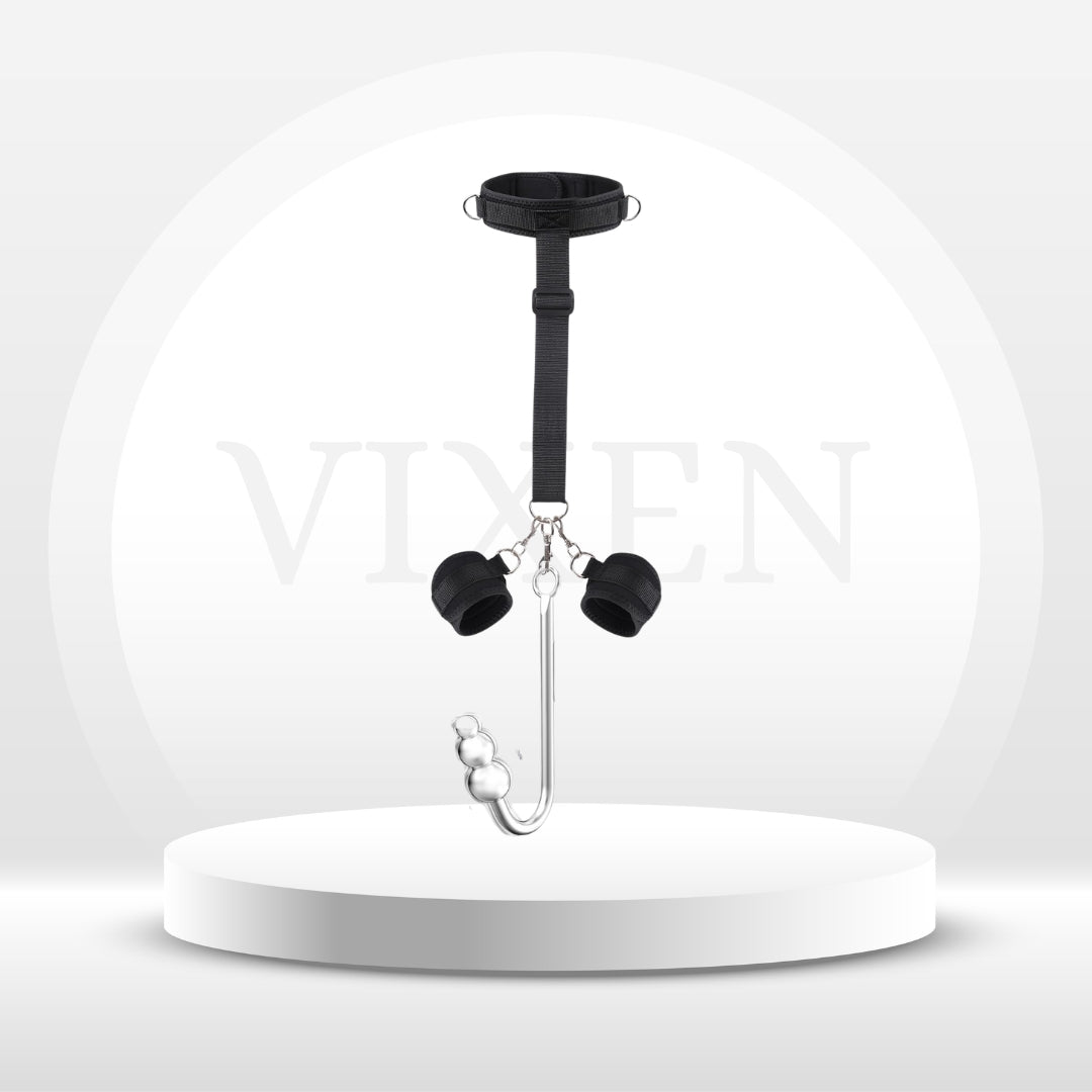HookBound Vibrating Anal Hook with Behind-Back Restraints Vixen | Nova Network HookBound Vibrating Anal Hook with Behind-Back Restraints Vixen | Nova Network