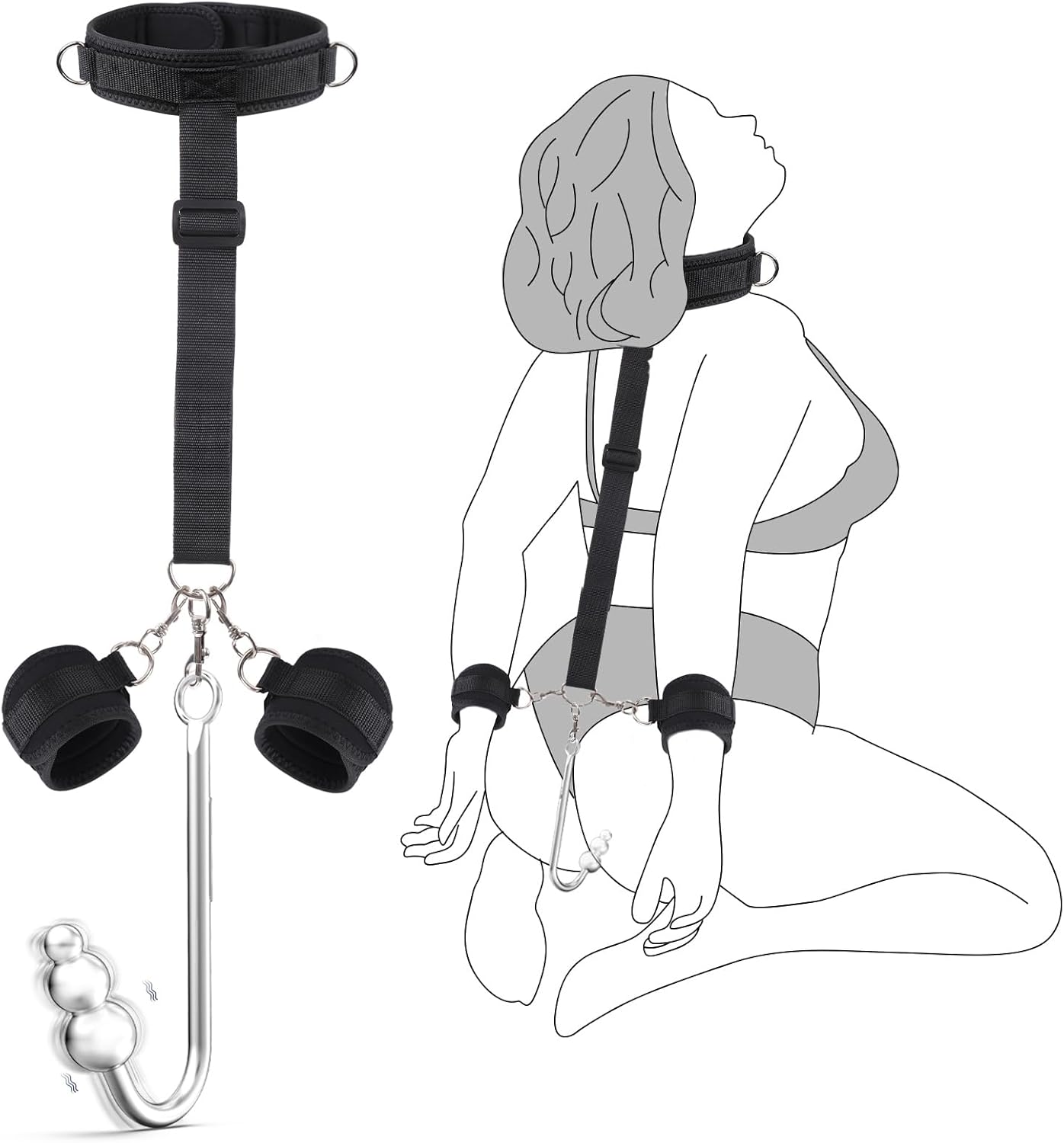 HookBound Vibrating Anal Hook & Restraint Kit - Vixen | Nova Network