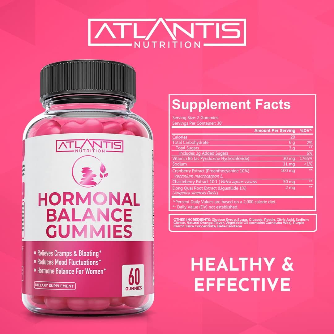 Hormonal Balance & PMS Relief Gummies – Mood & Cramp Support - Vixen | Nova Network
