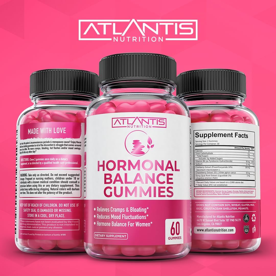Hormonal Balance & PMS Relief Gummies – Mood & Cramp Support - Vixen | Nova Network