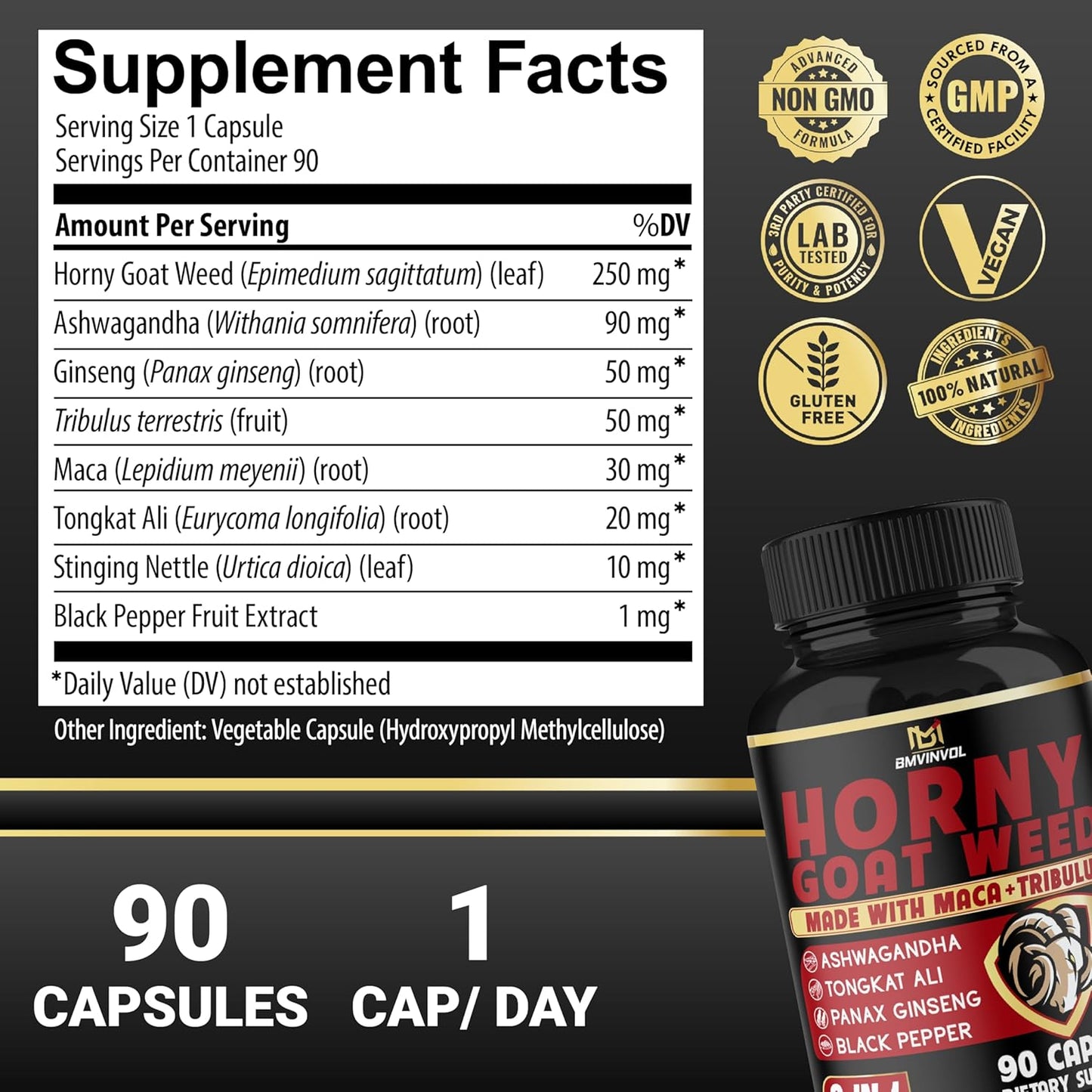Horny Goat Weed Capsules – Libido & Energy Support for Men - Vixen | Nova Network