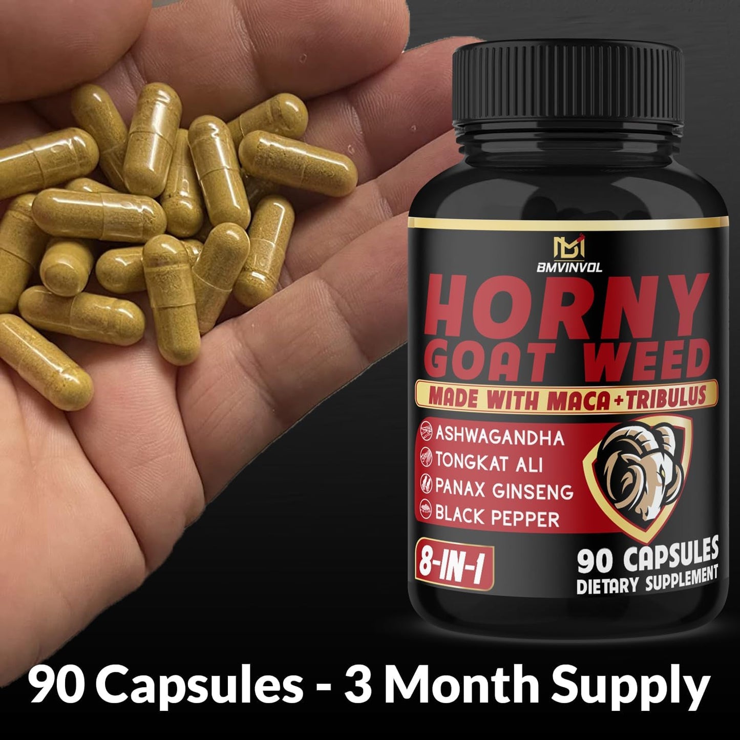 Horny Goat Weed Capsules – Libido & Energy Support for Men - Vixen | Nova Network
