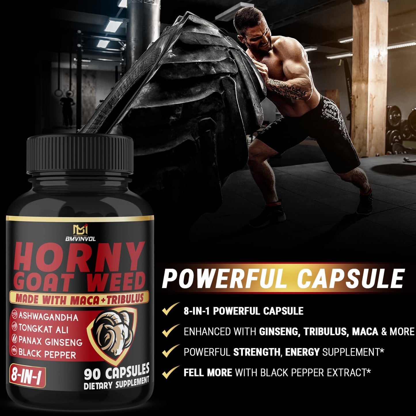 Horny Goat Weed Capsules – Libido & Energy Support for Men - Vixen | Nova Network