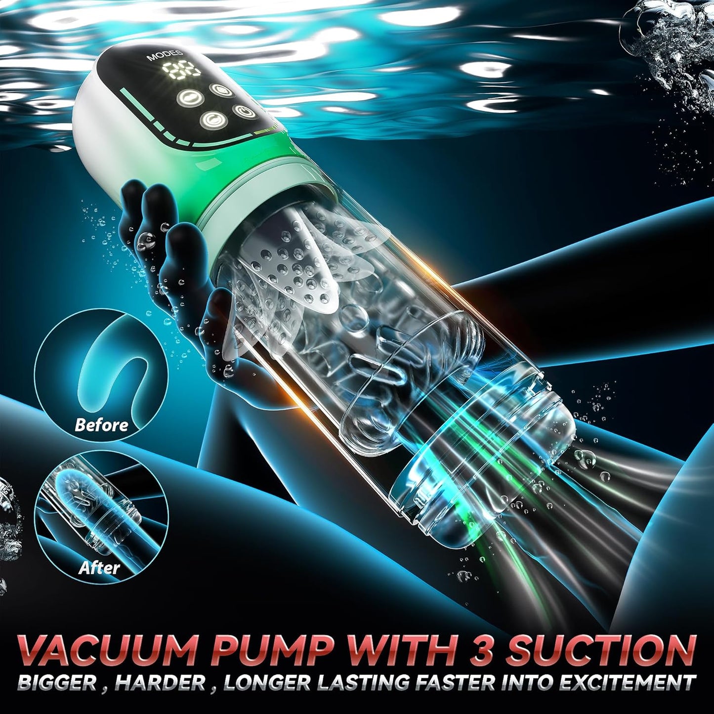 HydroVibe 4 - in - 1 Pump Stroker - Vixen | Nova Network