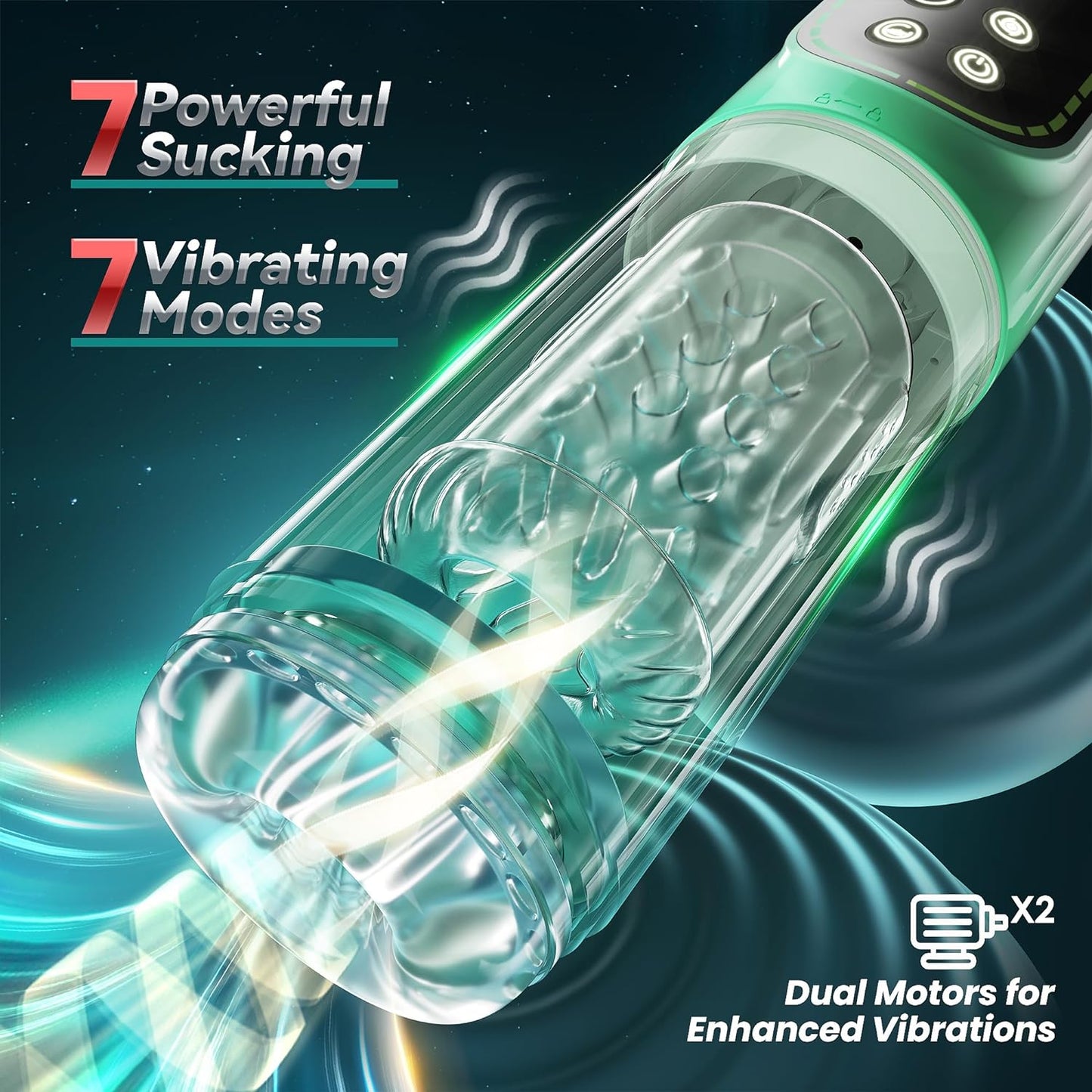 HydroVibe 4 - in - 1 Pump Stroker - Vixen | Nova Network