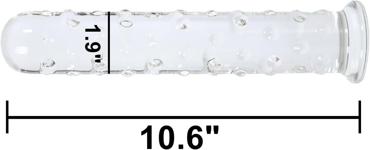 IceFire Textured Glass Dildo Wand - Vixen | Nova Network