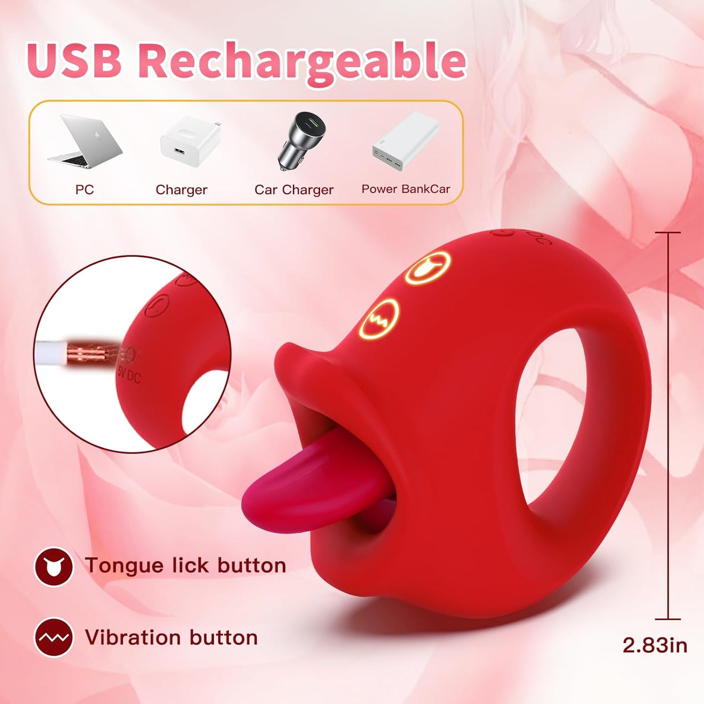 KissVibe 2 - in - 1 Tongue Vibrator - Vixen | Nova Network
