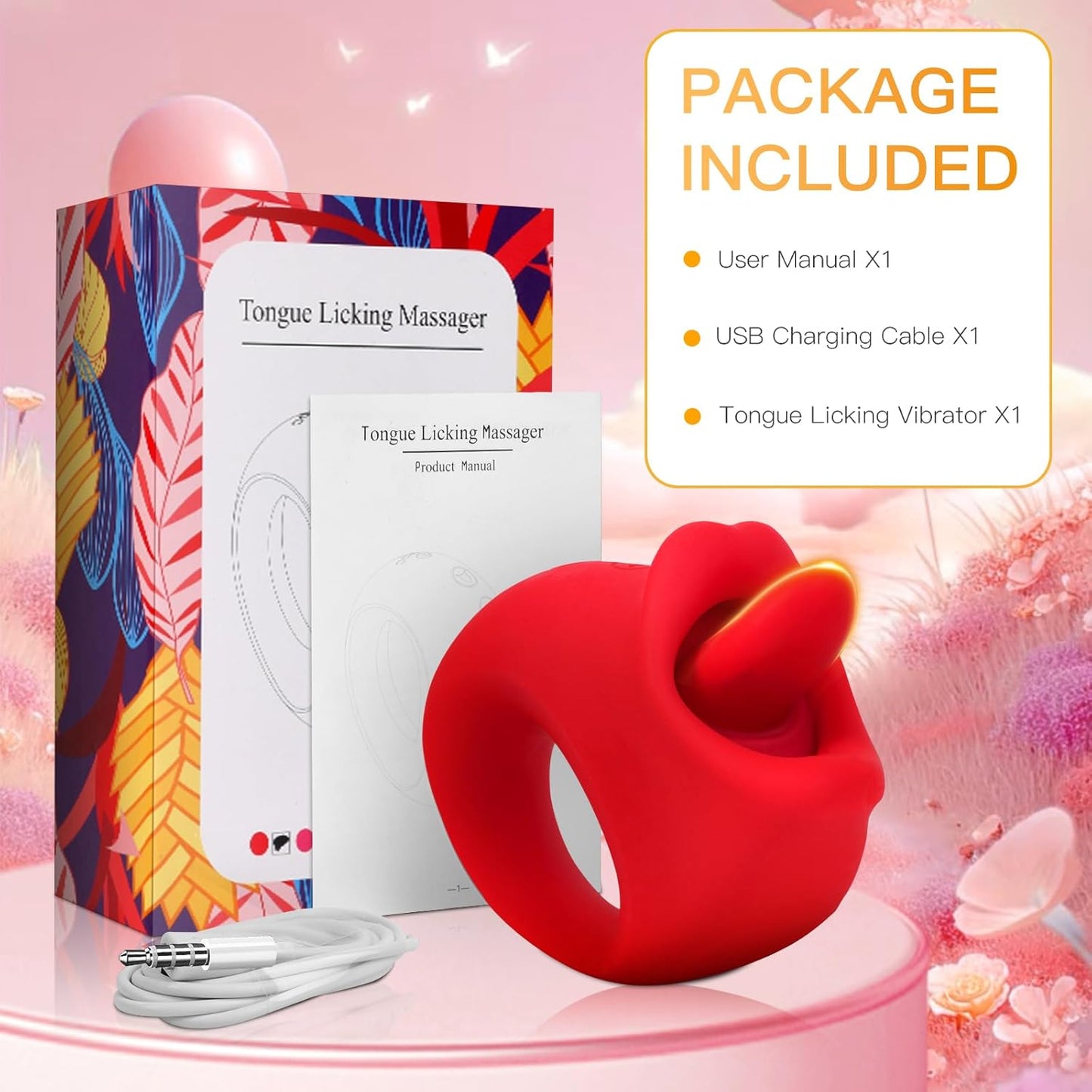 KissVibe 2 - in - 1 Tongue Vibrator - Vixen | Nova Network