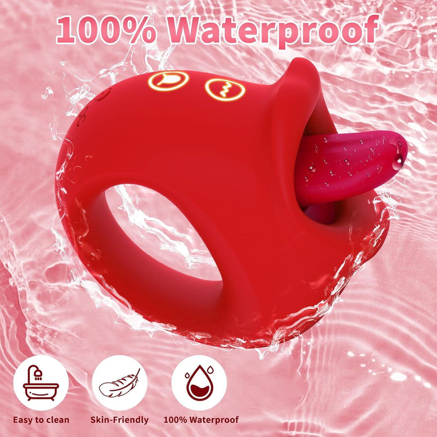 KissVibe 2 - in - 1 Tongue Vibrator - Vixen | Nova Network