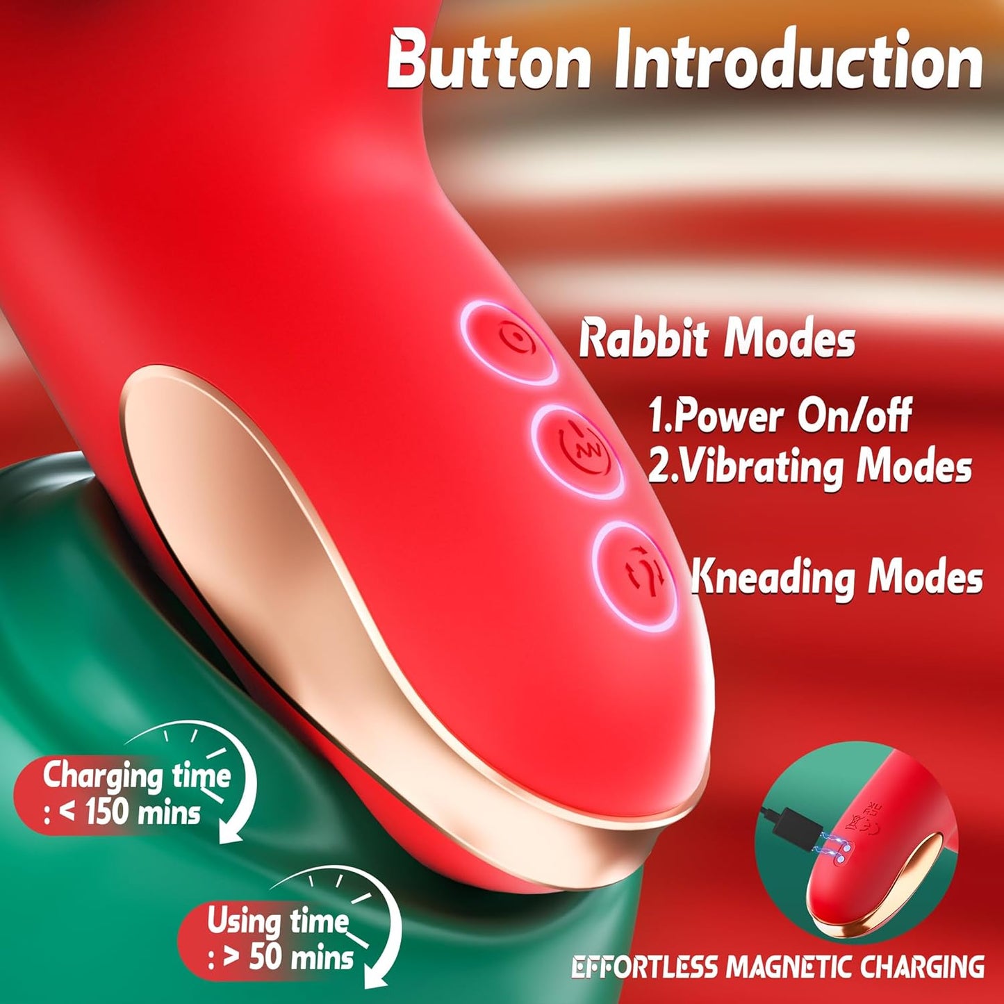 KneadGasm 5 - in - 1 Kneading G - Spot Vibrator - Vixen | Nova Network