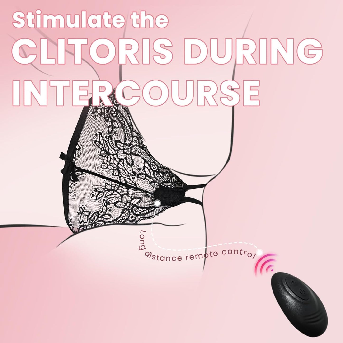 LaceLure Crotchless Panty Vibrator - Vixen | Nova Network