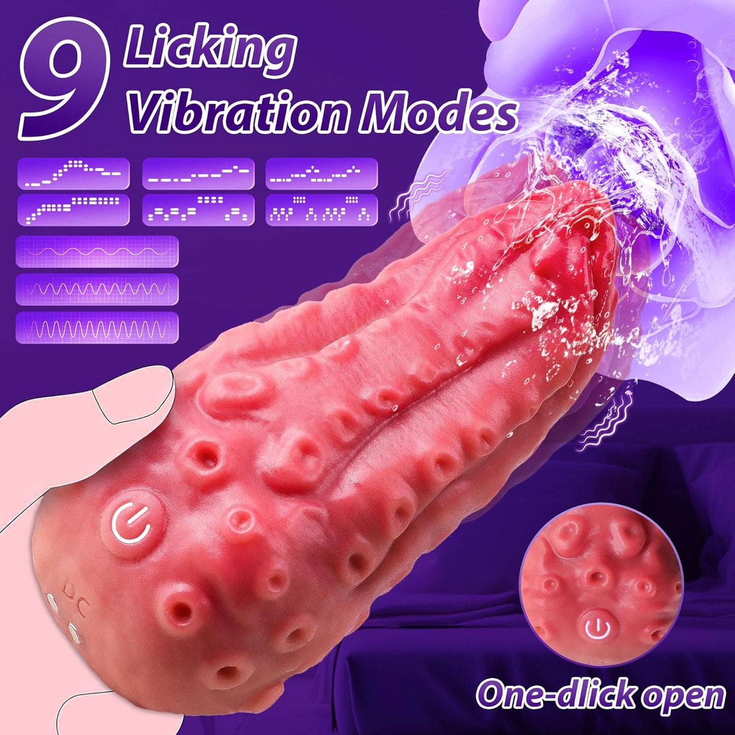 LavaLick Octo Tongue Rose Vibrator - Vixen | Nova Network