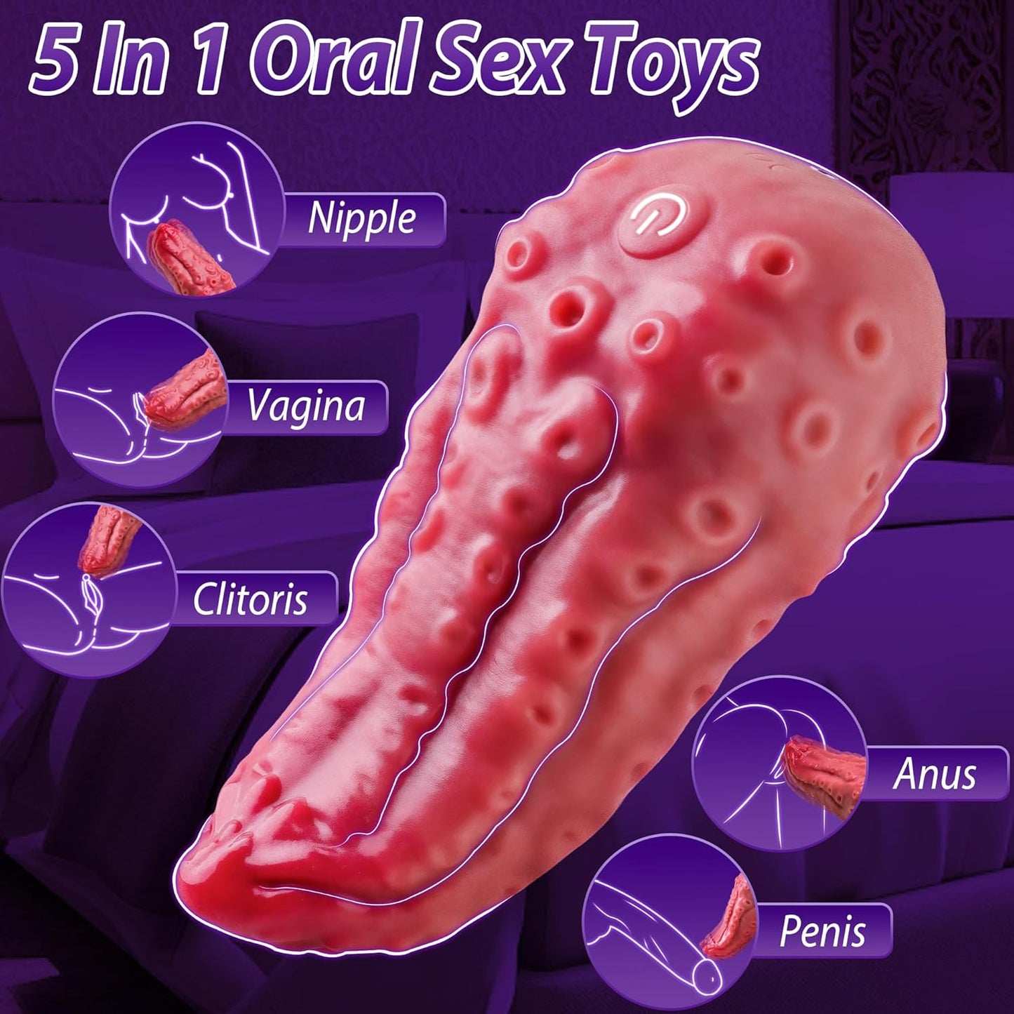 LavaLick Octo Tongue Rose Vibrator - Vixen | Nova Network