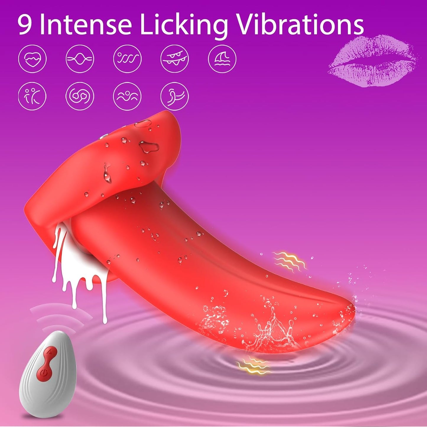 LickBloom Remote - Controlled G - Spot Tongue Vibrator - Vixen | Nova Network