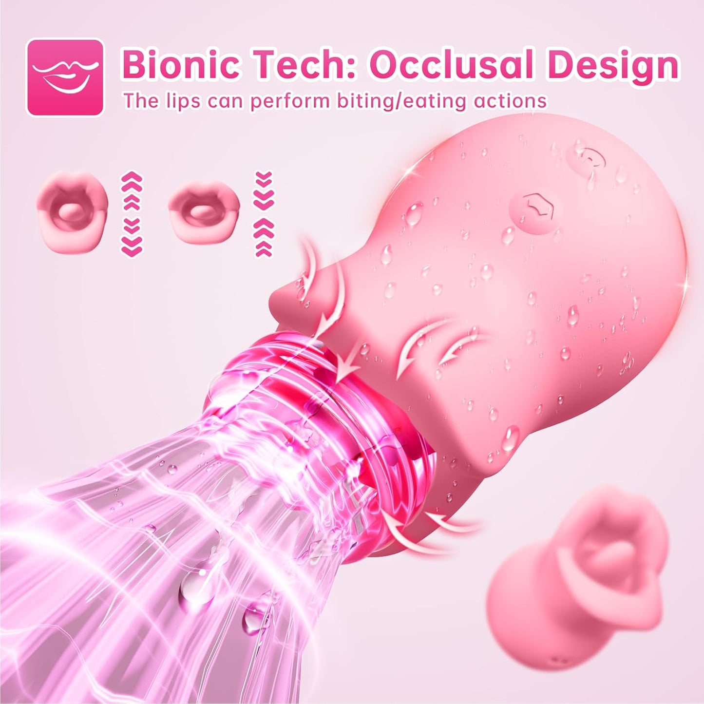 LickKiss 3 - in - 1 Mouth & Tongue Vibrator - Vixen | Nova Network