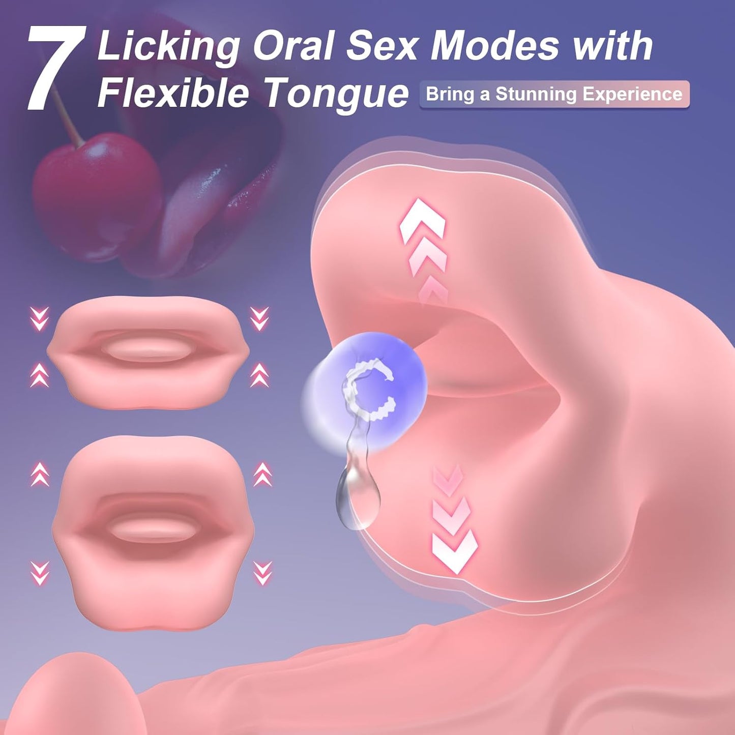 LickPulse 3 - in - 1 Wiggling & Licking Vibrator - Vixen | Nova Network