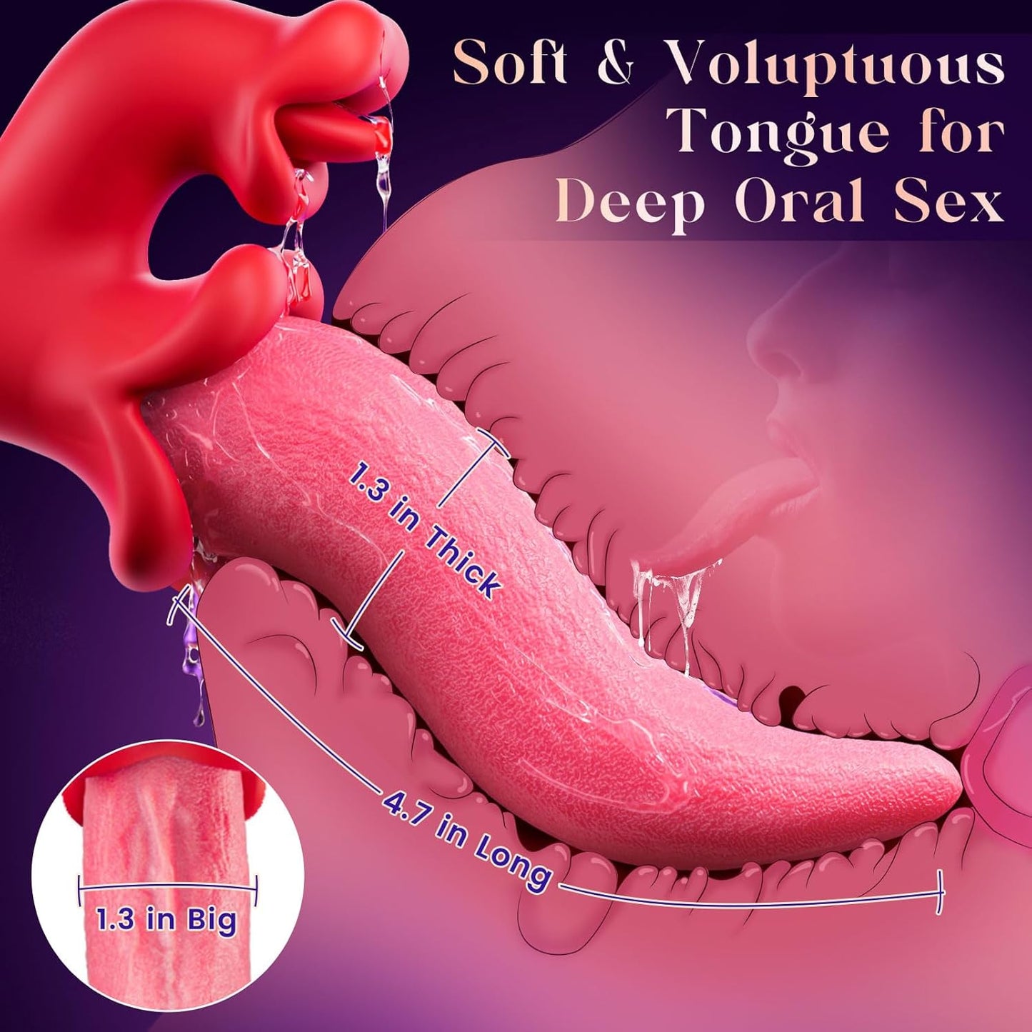 LickRush 360° Tongue Vibrator - Vixen | Nova Network
