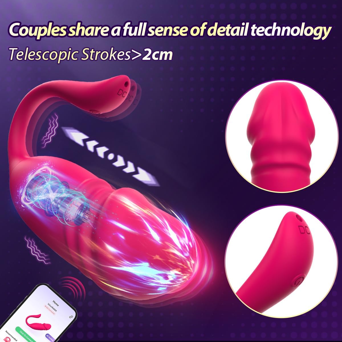 LinkLush App - Controlled Wearable Egg Vibrator - Vixen | Nova Network