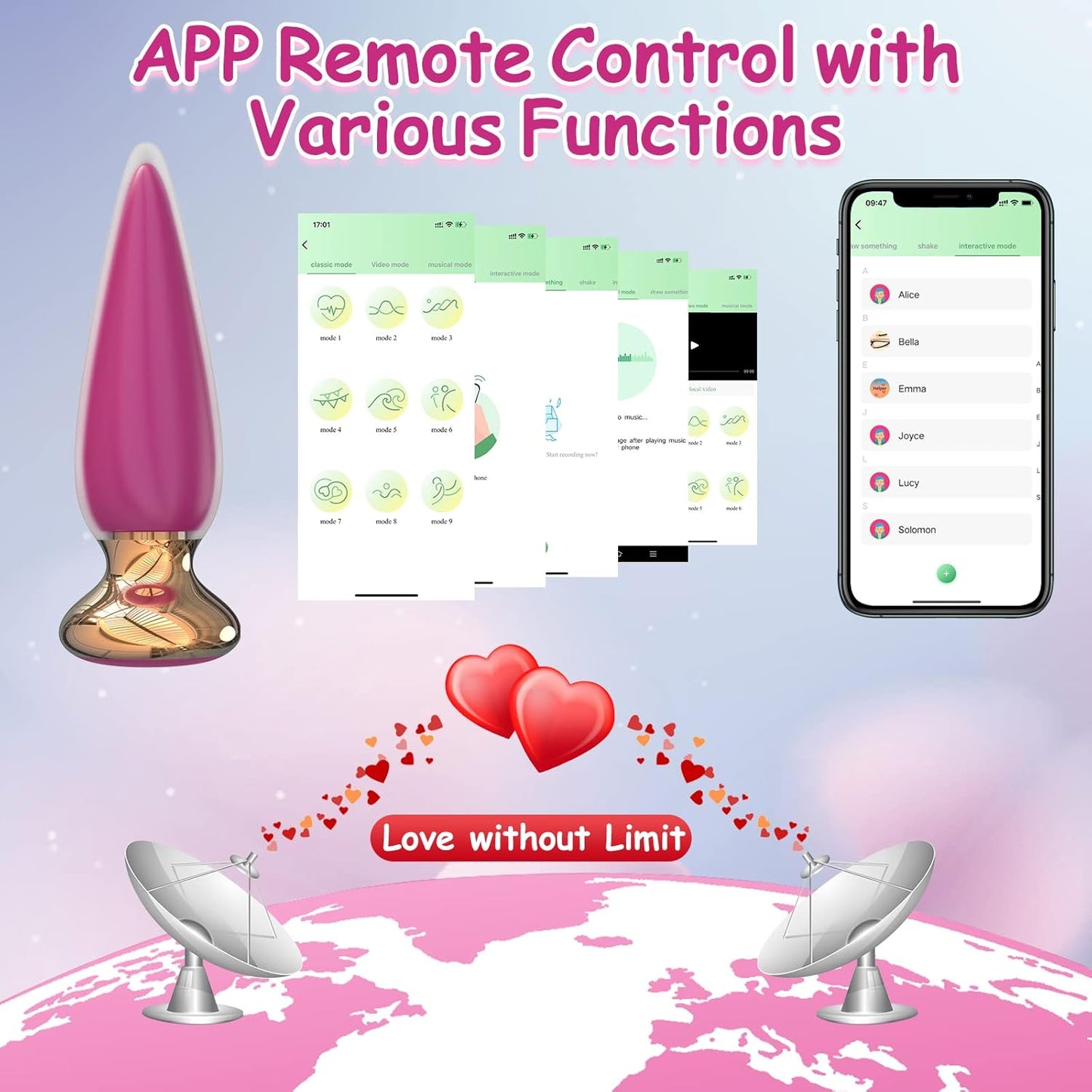 LinkPlug Remote & App - Controlled Anal Bullet Vibrator - Vixen | Nova Network