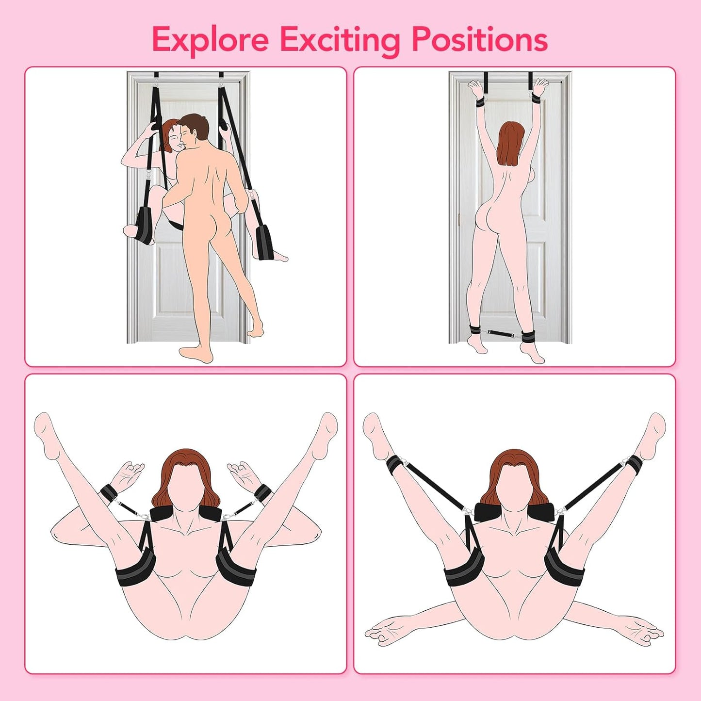 LockLust Premium Door Restraint Sex Swing - Vixen | Nova Network