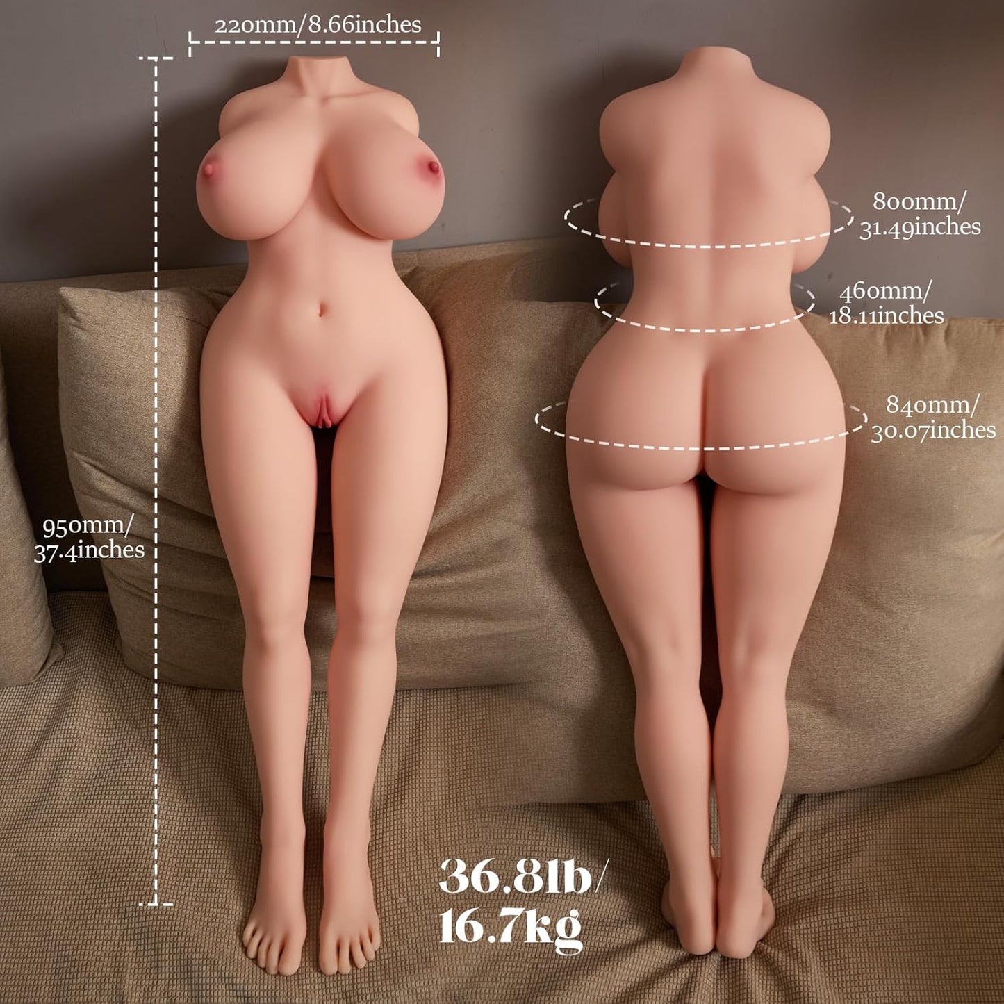 LongLure 36.8lbs Full - Body Sex Doll - Vixen | Nova Network
