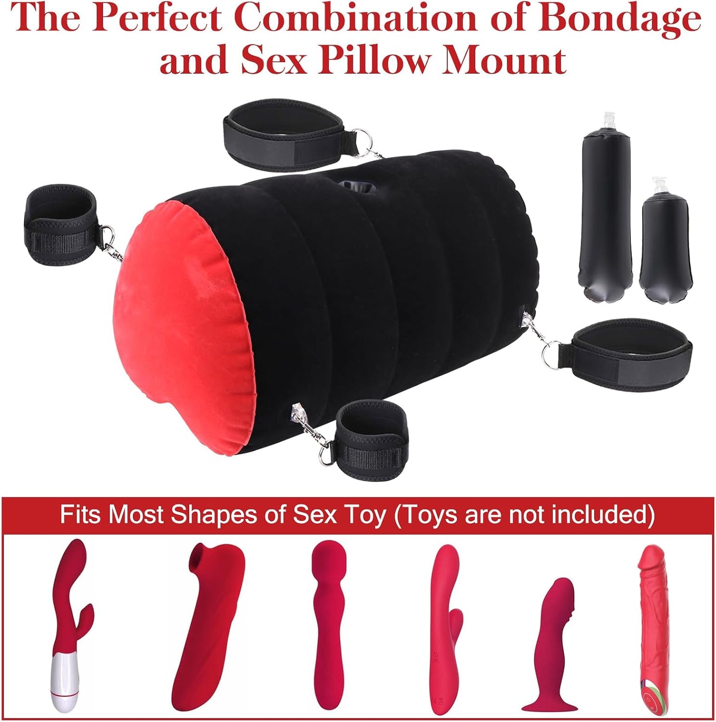 LoveLock Inflatable Heart - Shaped Dildo Mount Sex Pillow - Vixen | Nova Network