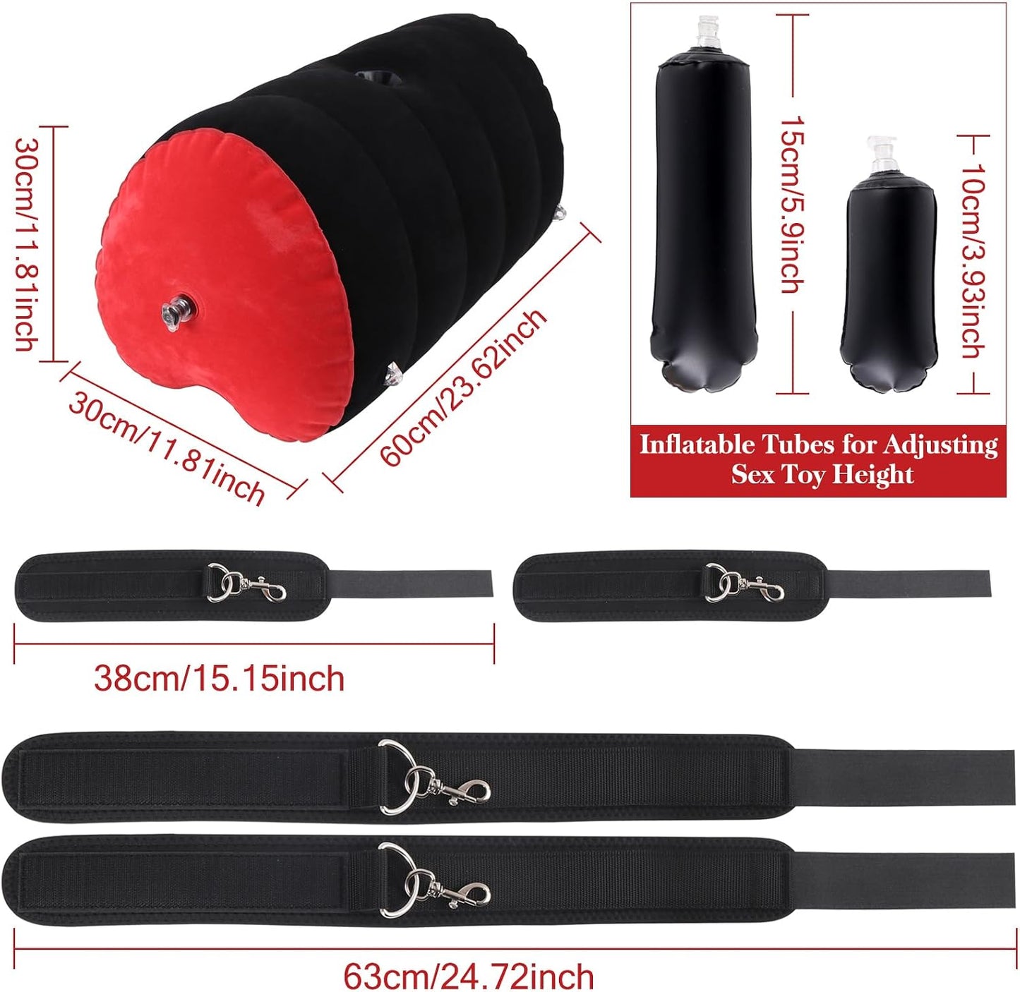 LoveLock Inflatable Heart - Shaped Dildo Mount Sex Pillow - Vixen | Nova Network