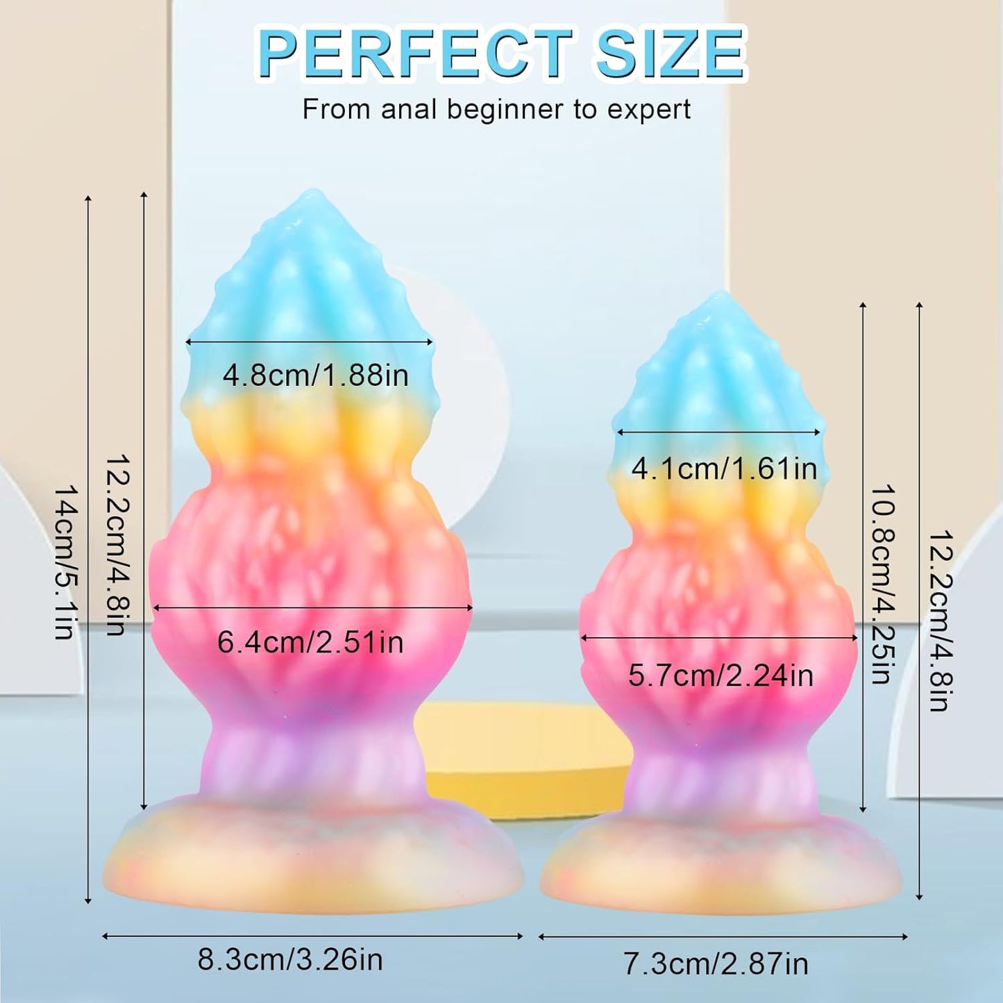 LumiKnot Thick Glowing Anal Plug Dildo - Vixen | Nova Network