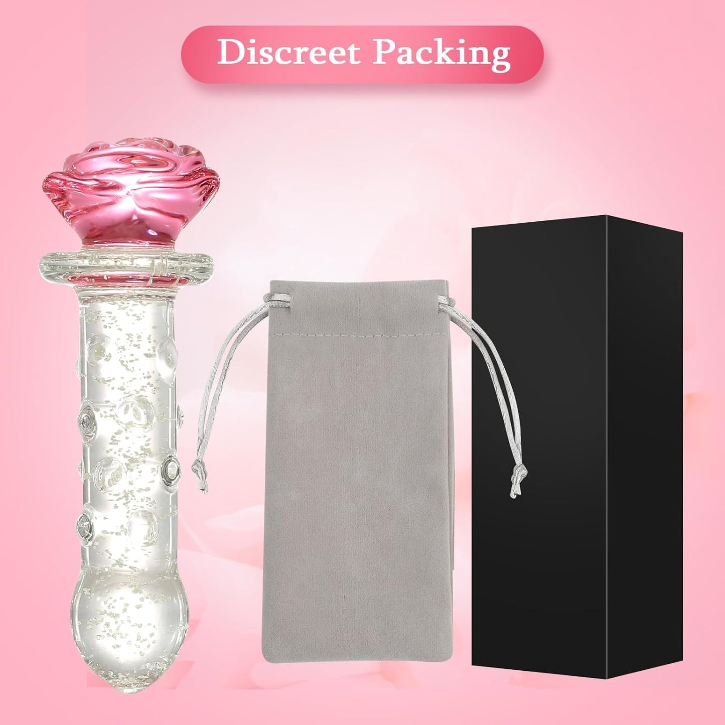 LumiRose Stimulating Beads Glass Plug - Vixen | Nova Network