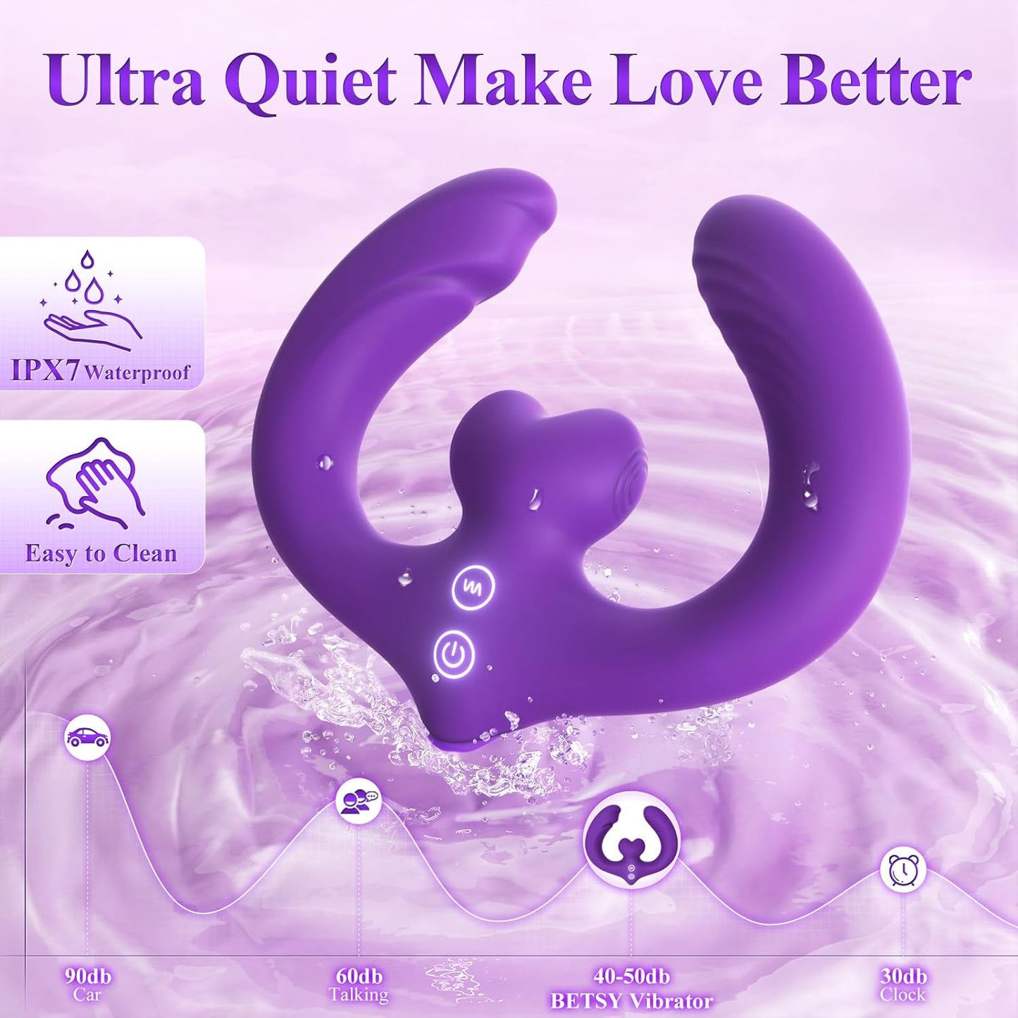 LustLink Dual - Ended Dildo Vibrator - Vixen | Nova Network