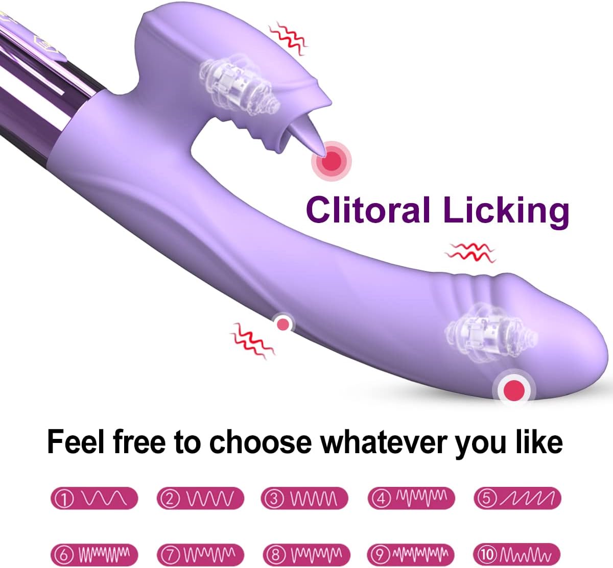 LuxeLick Heated Tongue - Licking Rabbit Vibrator - Vixen | Nova Network