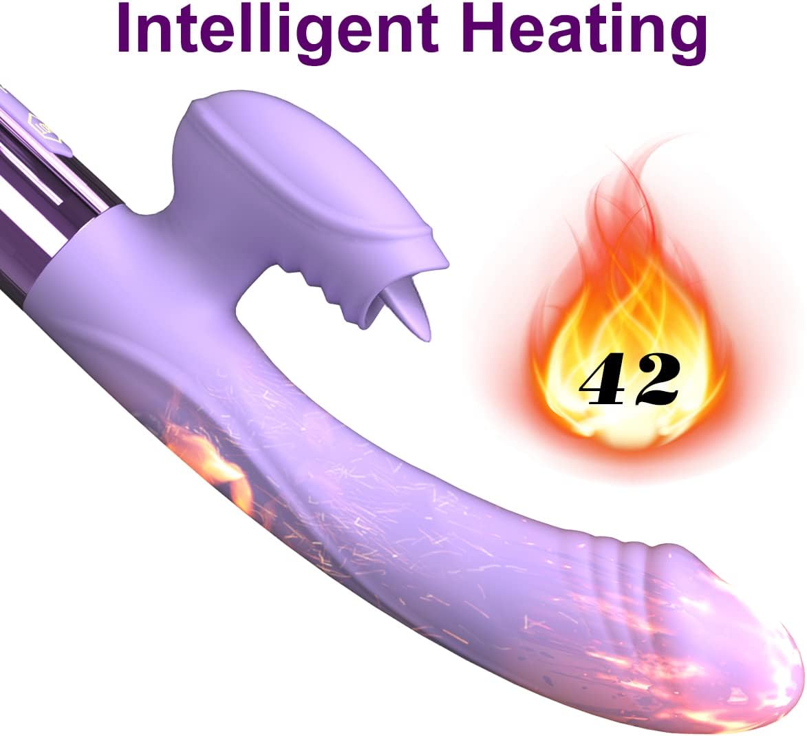 LuxeLick Heated Tongue - Licking Rabbit Vibrator - Vixen | Nova Network
