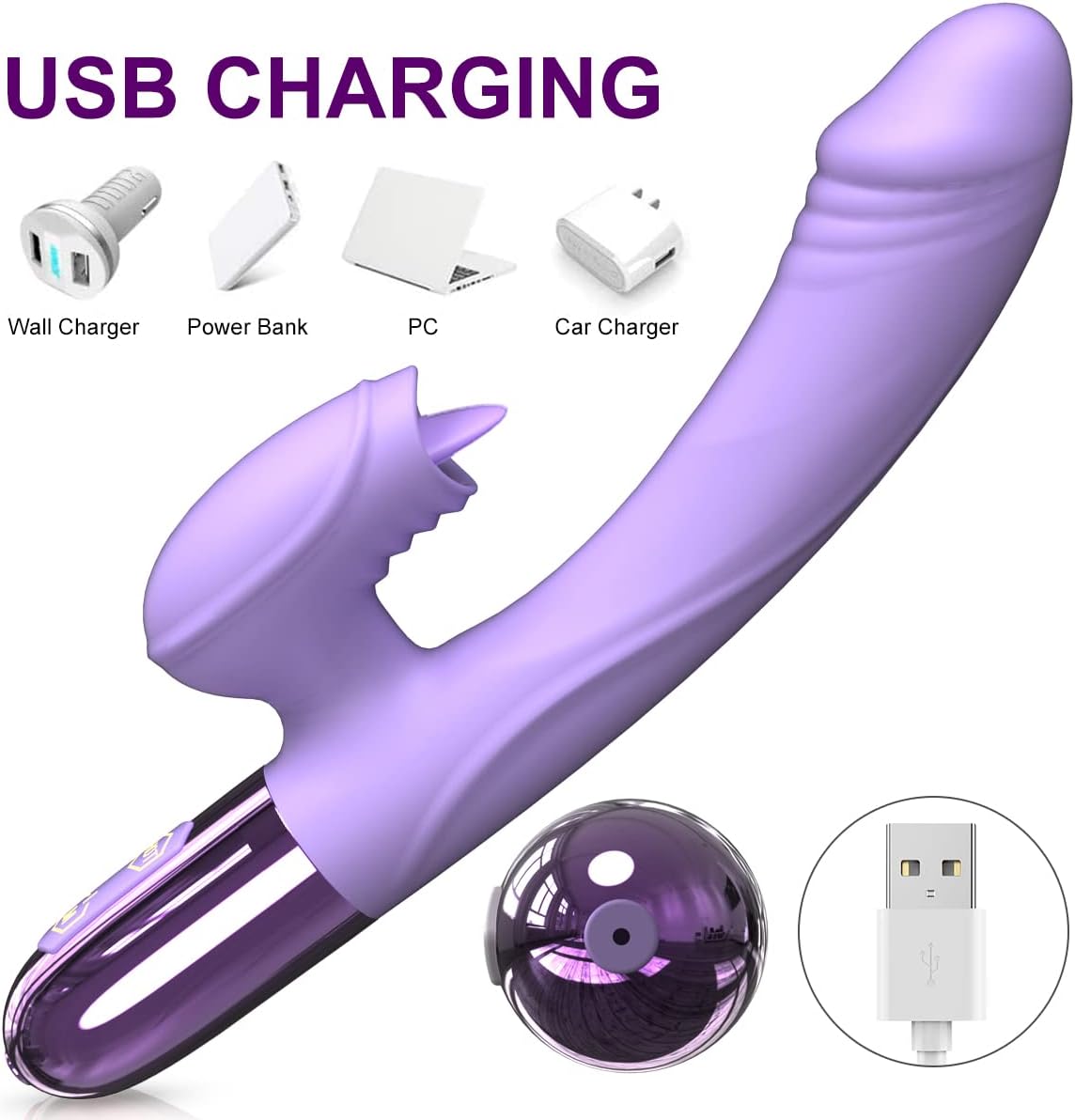 LuxeLick Heated Tongue - Licking Rabbit Vibrator - Vixen | Nova Network
