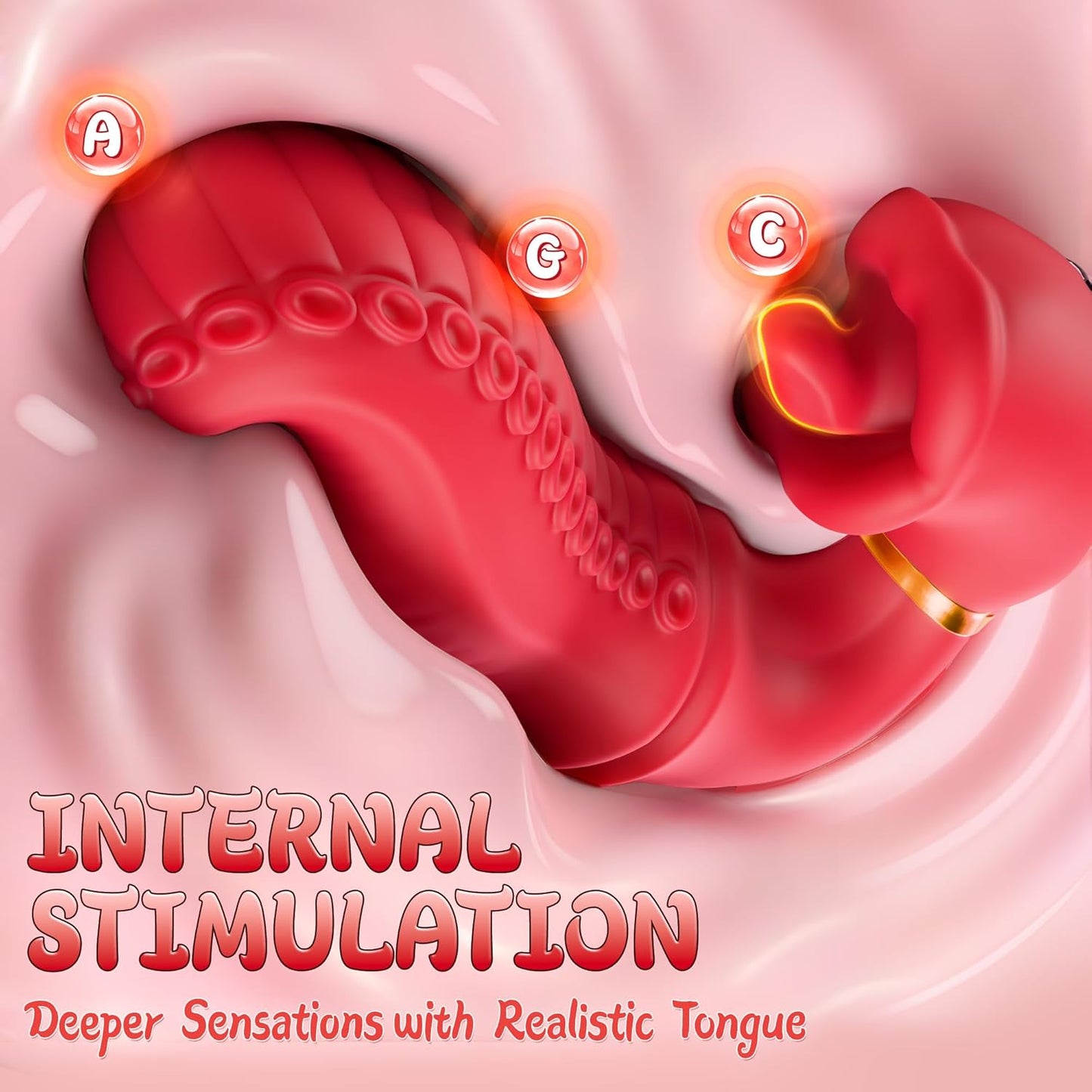 LuxeRose Clit & G - Spot Tongue Vibrator - Vixen | Nova Network