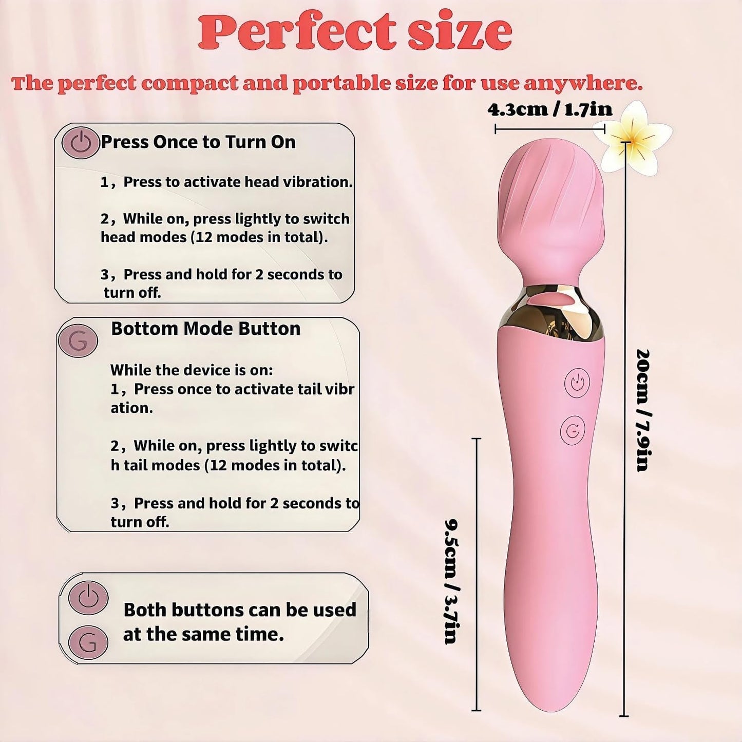 LuxeWave 2 - in - 1 Wand G - Spot Vibrator - Vixen | Nova Network