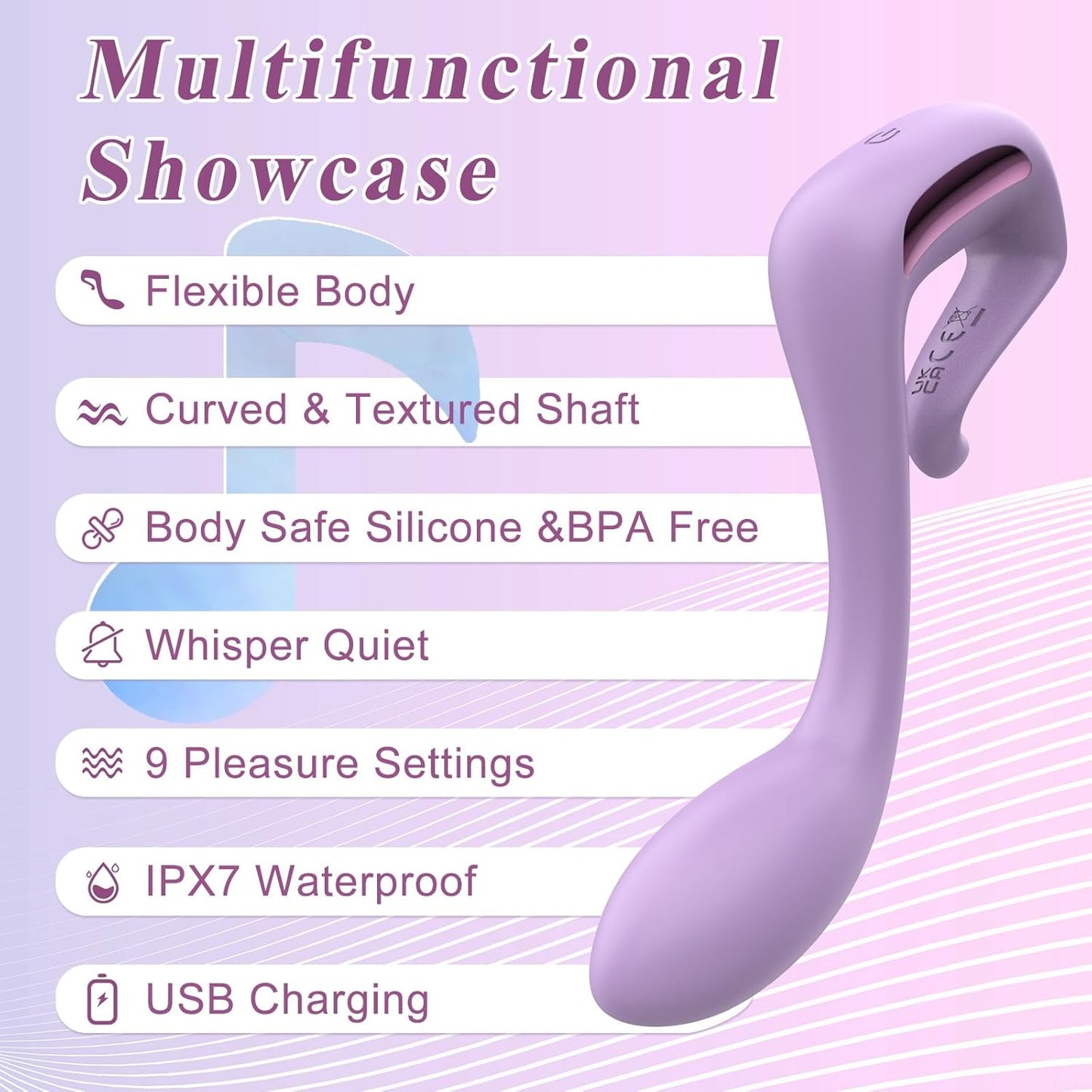 LyricPulse Curved G - Spot & Prostate Vibrator - Vixen | Nova Network